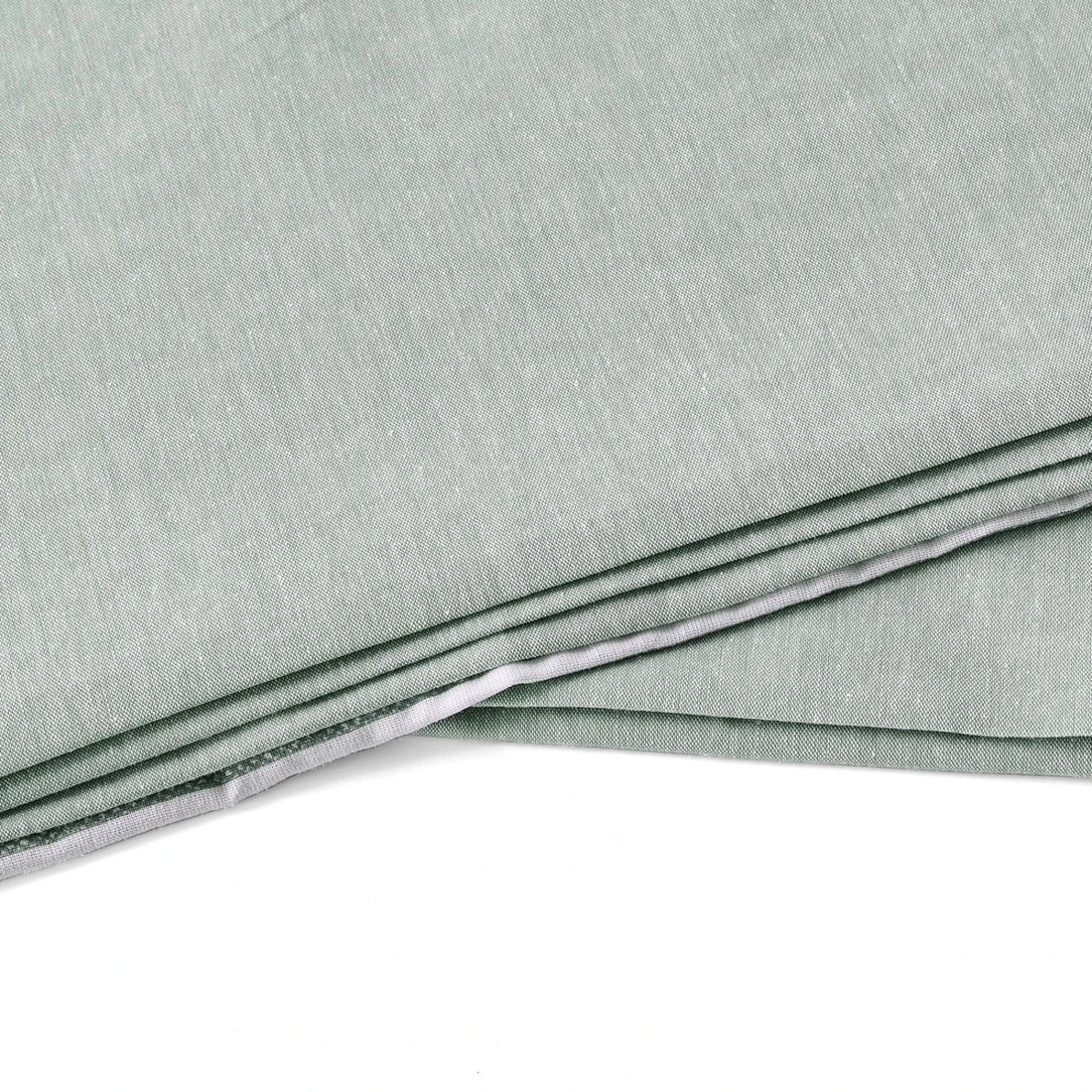 5 Chambray Cotton Rich Reversible Quilt Cover Set - King Bed, Seagrass, 5 of 7