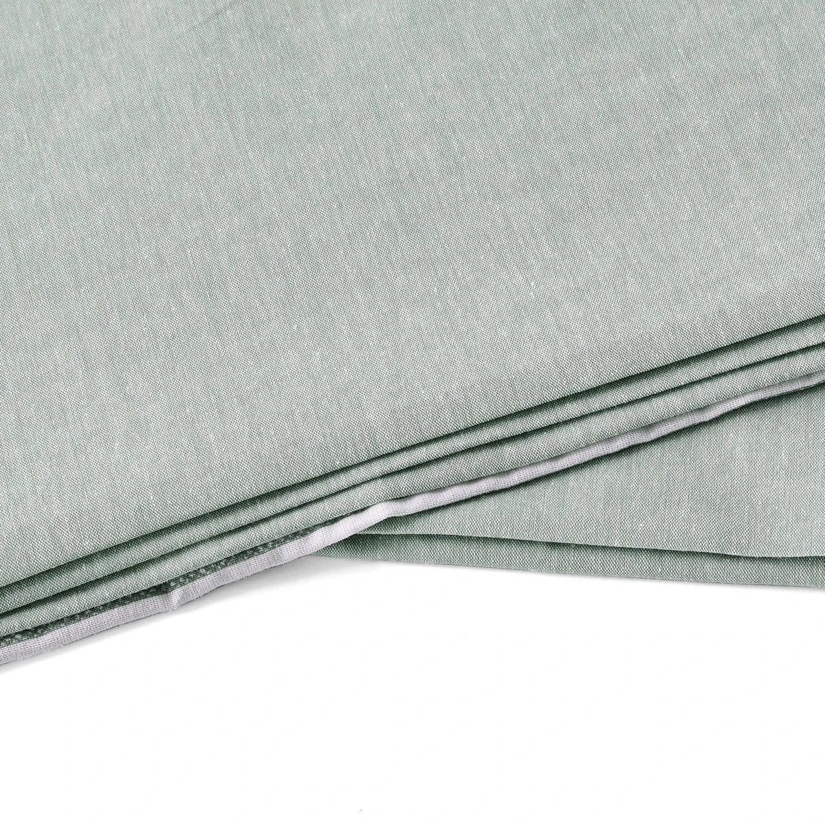 5 Chambray Cotton Rich Reversible Quilt Cover Set - King Bed, Seagrass, 5 of 7