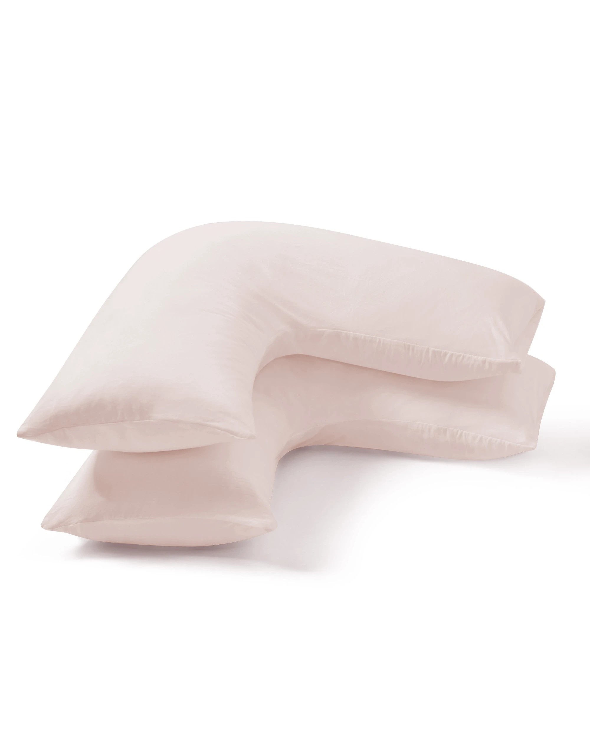 6 Dreamaker Superfine Washed Microfibre V-Shape Pillowcase Twin Pack - Blush Pink, 6 of 6