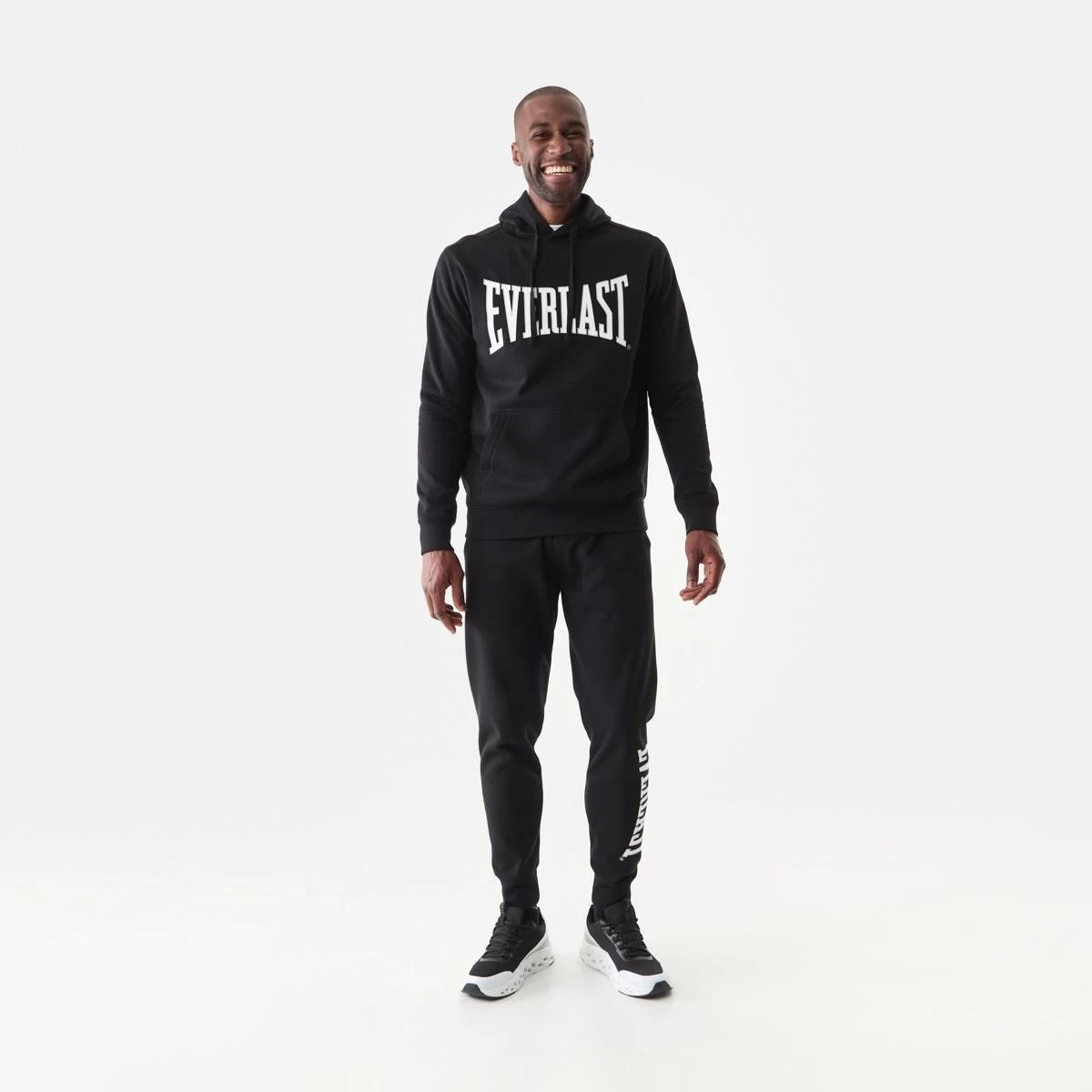 7 Everlast Mens Block Trackpants EVER CLASSIC BLACK, 7 of 7