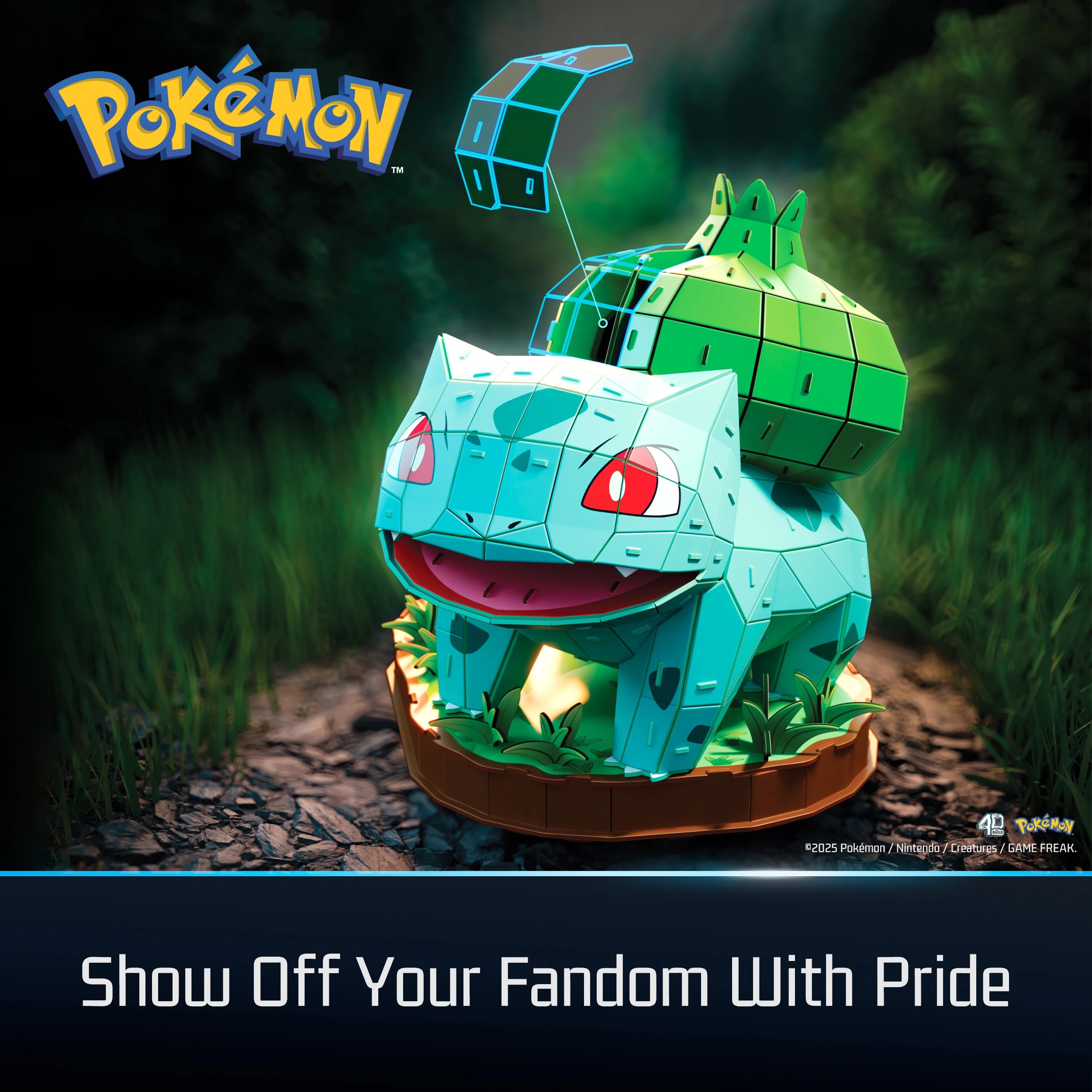8 Pokemon 4D Build Bulbasaur 3D Puzzle Model Kit, 8 of 8