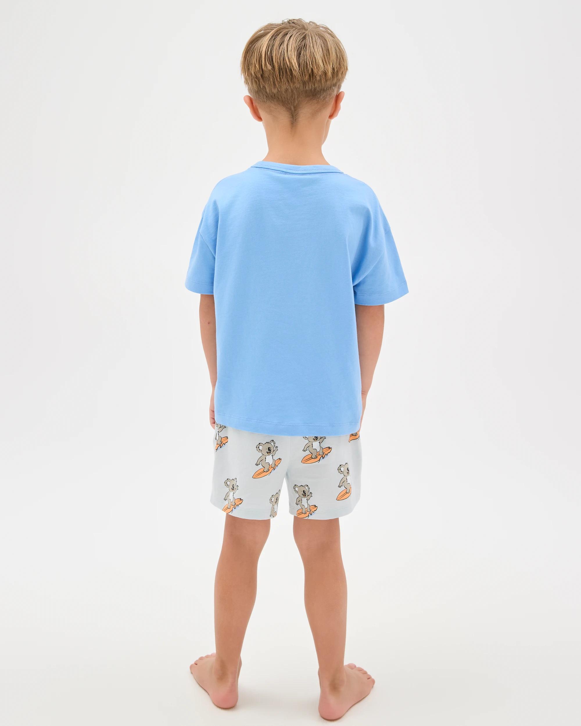 5 Target Kids Australian Cotton Younger Boys Oversized Jersey Pyjama Set AUSTRALIA BLUE, 5 of 8