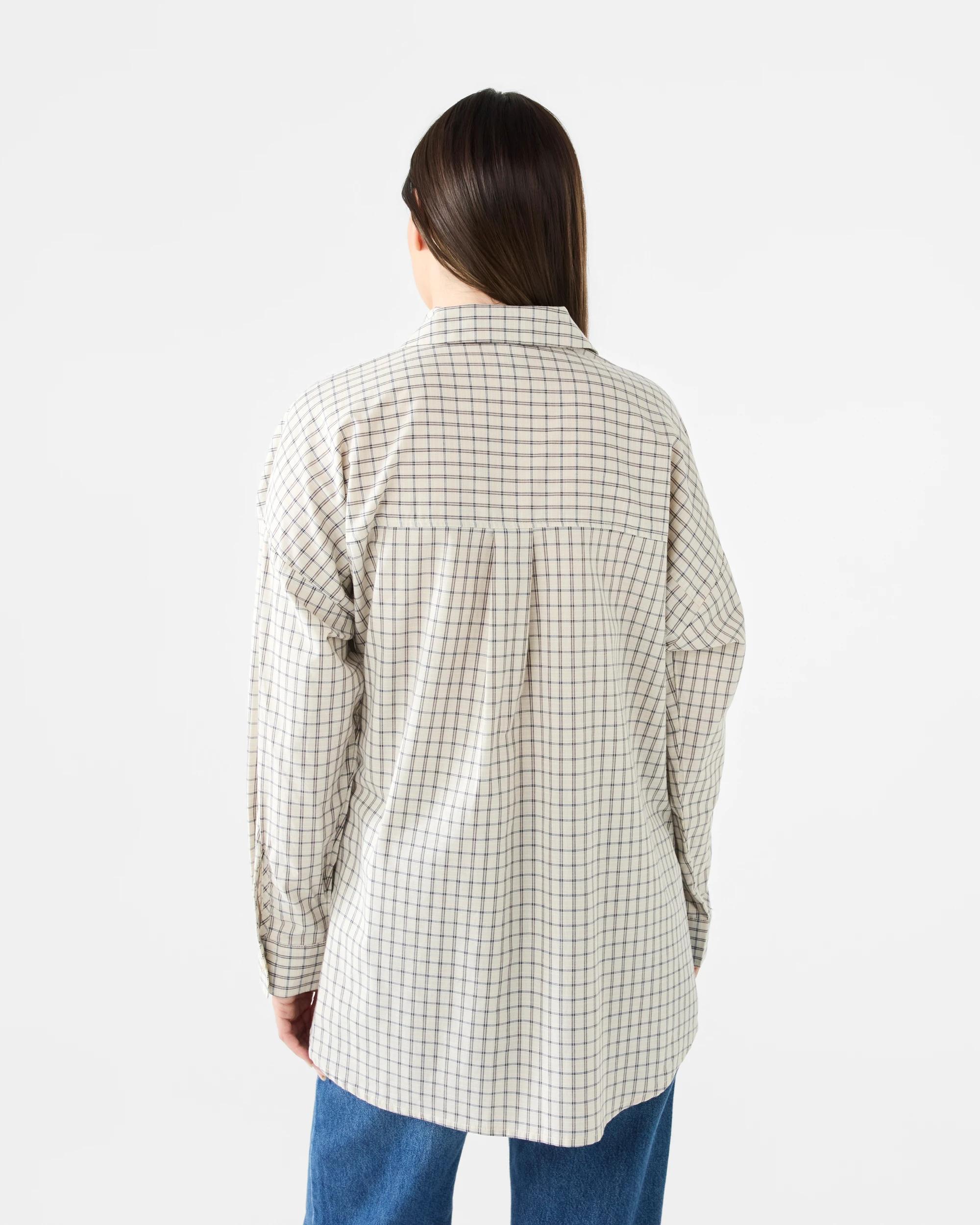 3 Long Sleeve Two-Way Shirt Check Fln, 3 of 8