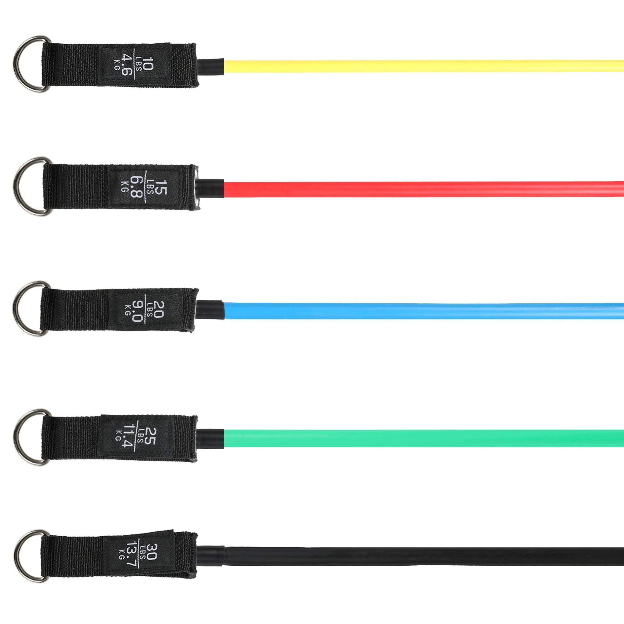 5 Centra Resistance Bands Set Working Out Carry Bag Men Women Home Gym Exercise, 5 of 9