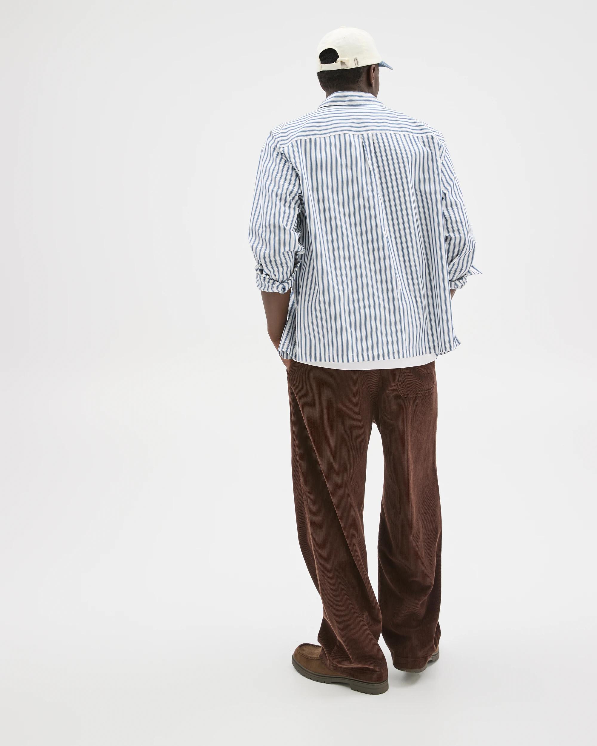 6 Commons Australian Cotton Elastic Waist Loose Fit Corduroy Pants CHOCOLATE BROWN, 6 of 6