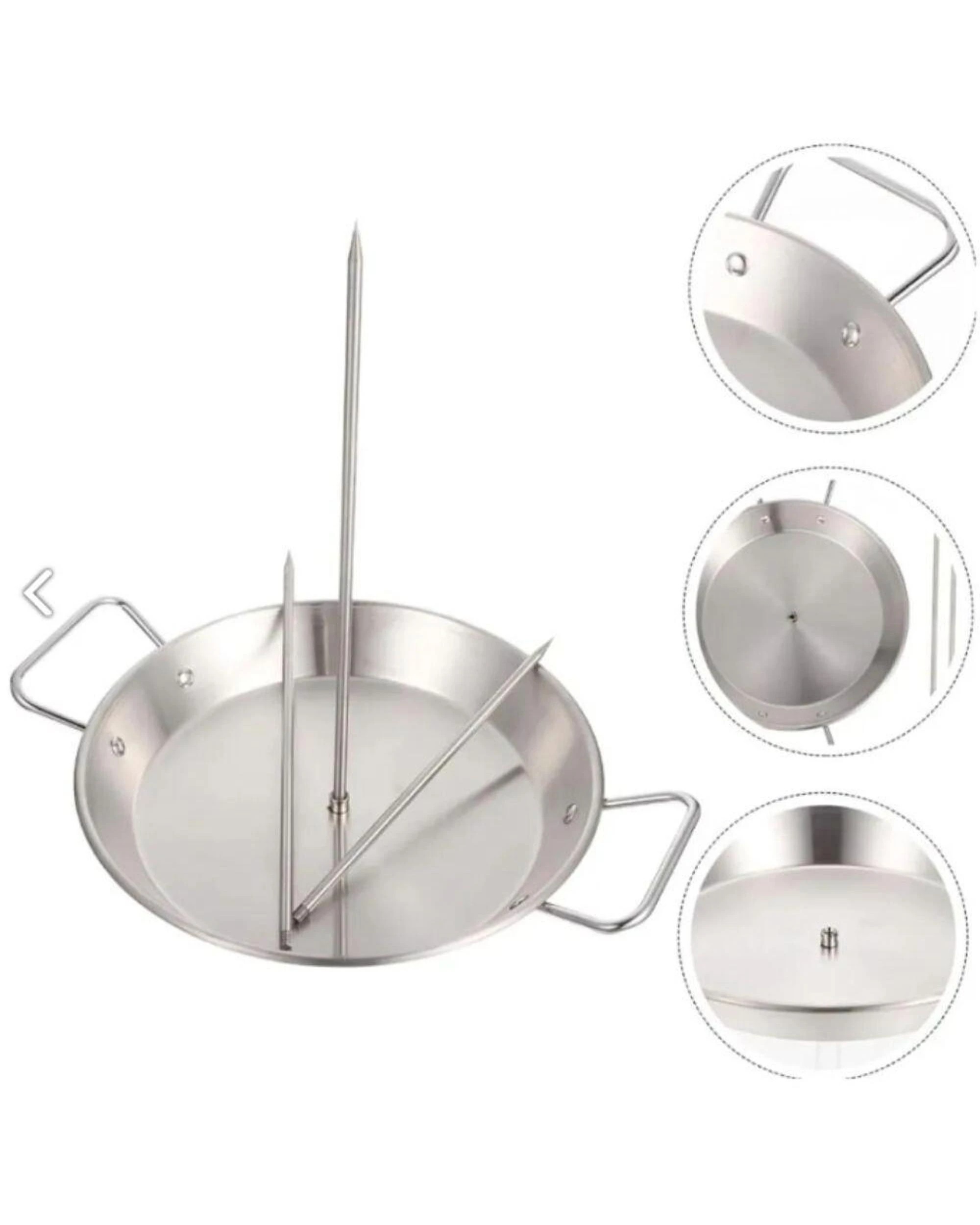 1 Flaming Coals Taco Al Pastor Spit Stand Stainless Steel, 1 of 8