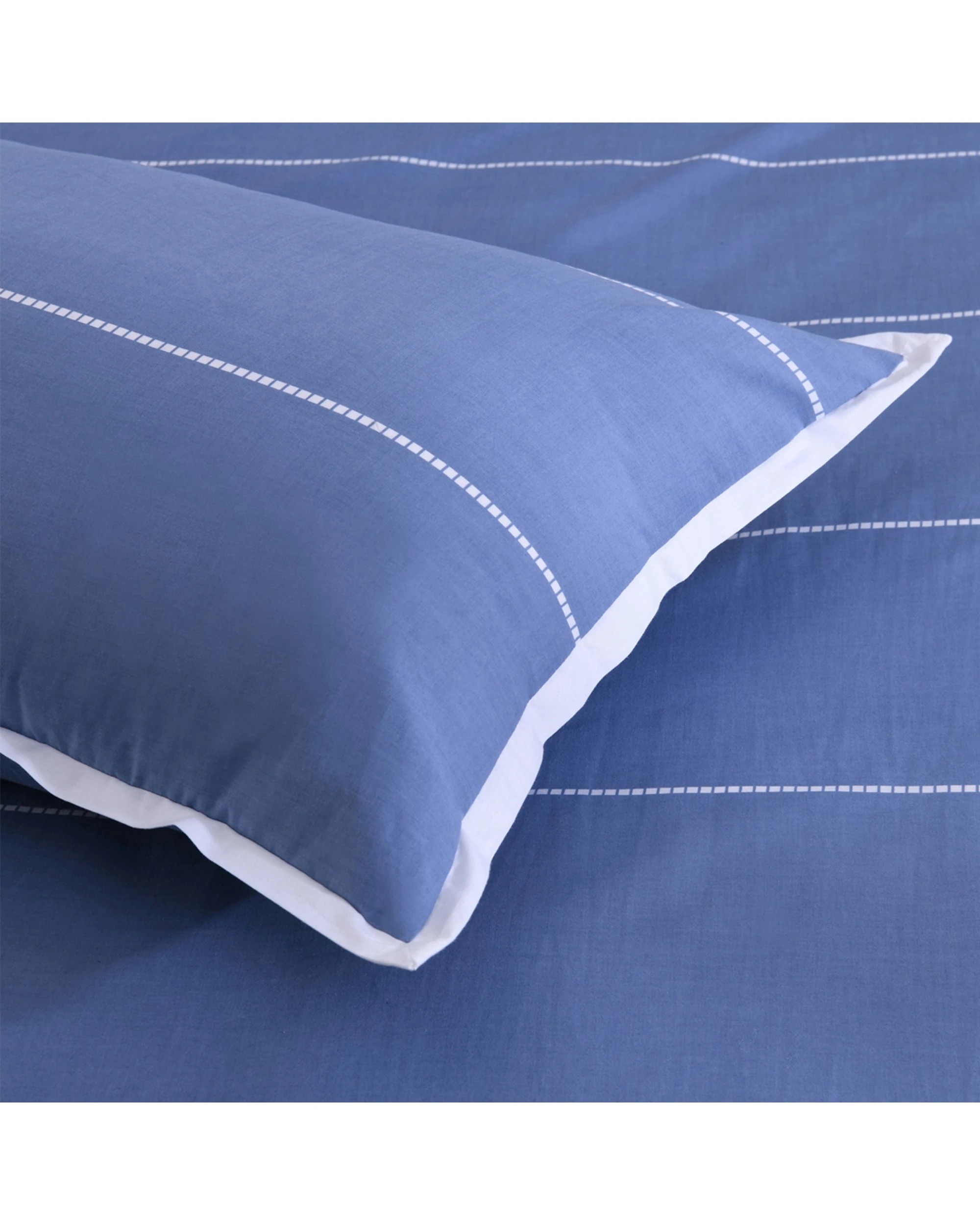 3 Jason Commercial Calista Quilt Cover Set 210x210cm - Blue, 3 of 3
