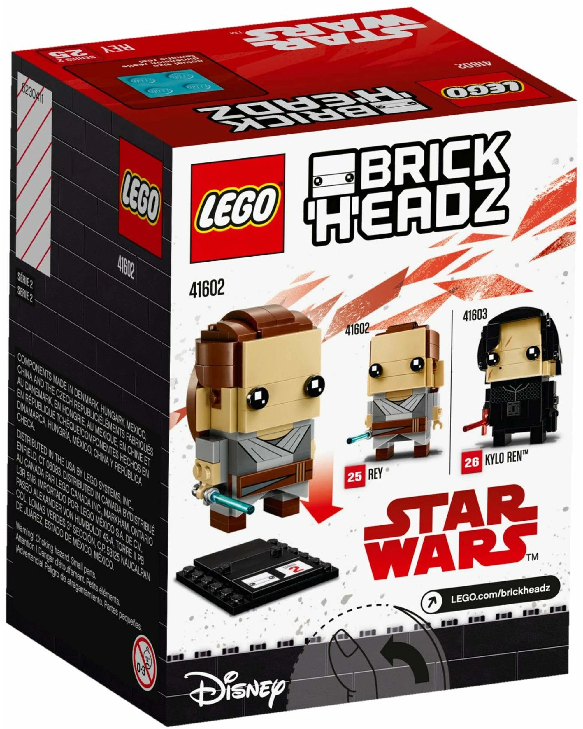 2 LEGO 41602 Rey BrickHeadz | Star Wars: The Last Jedi, 2 of 3