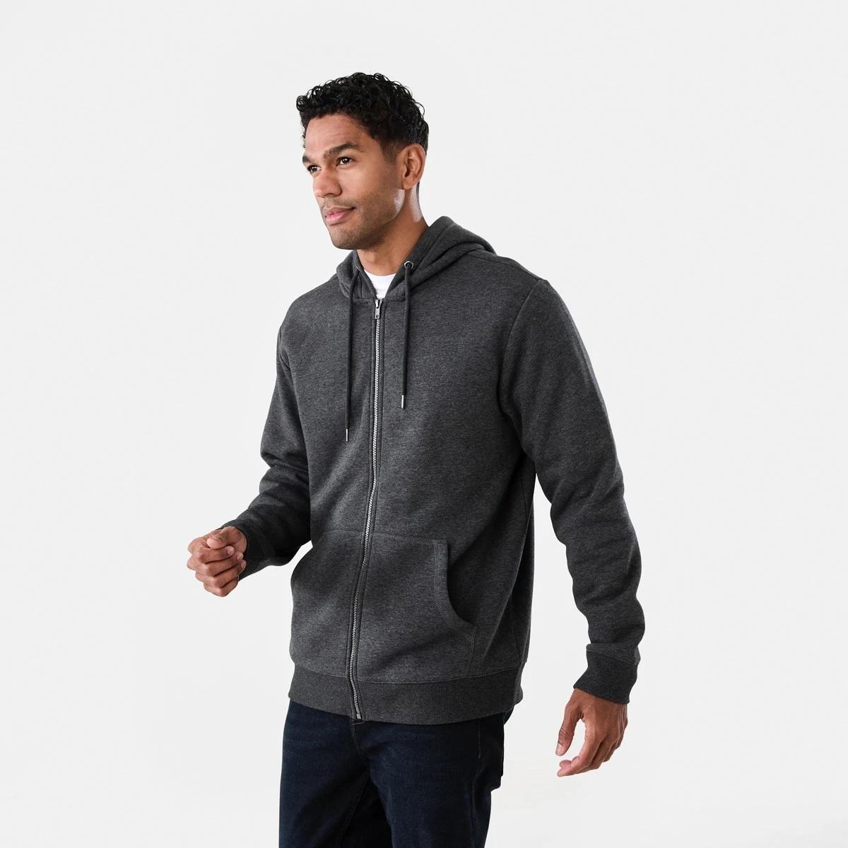 3 Comfort Zip Through Hoodie Gry Chmrle, 3 of 7