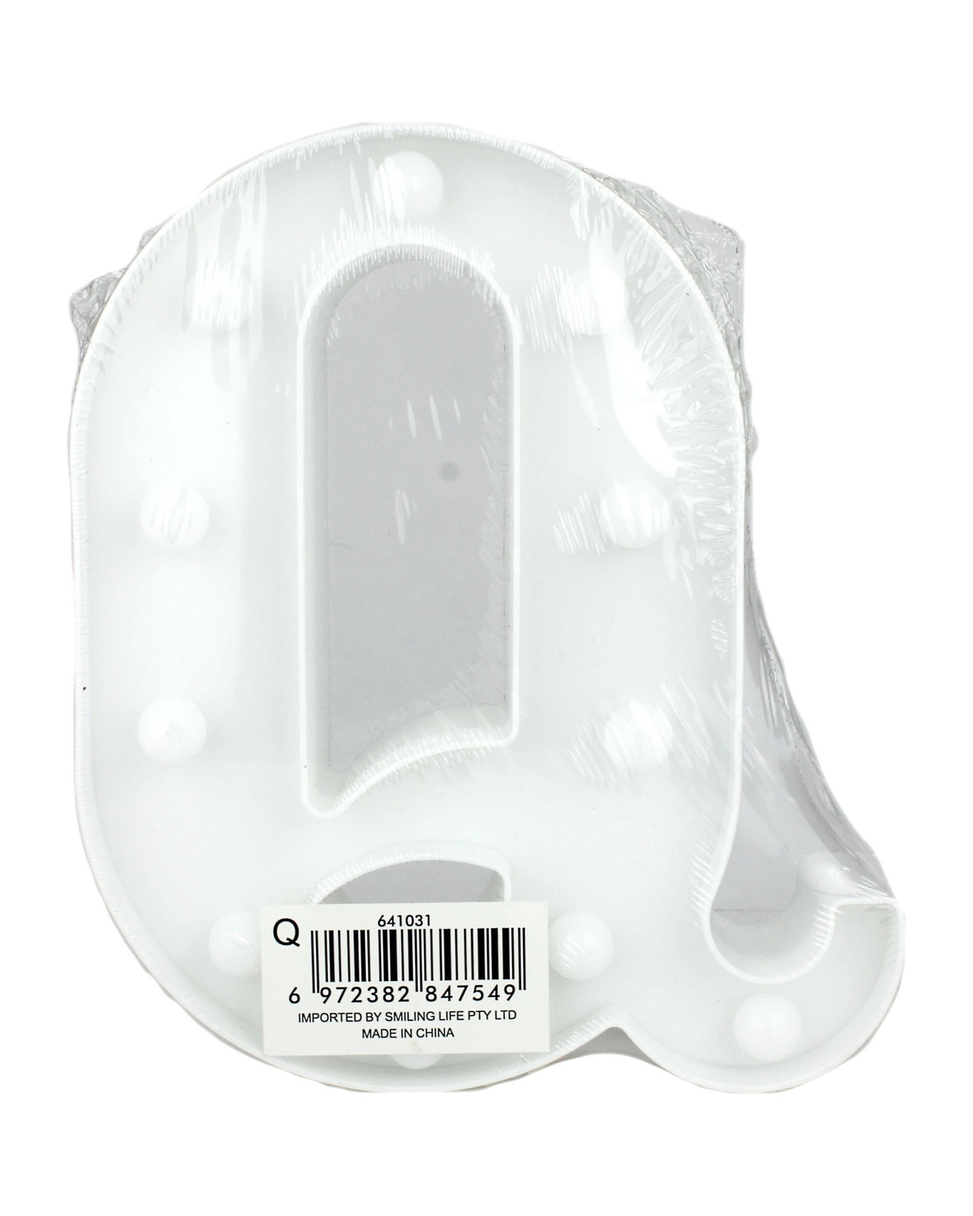 2 Partyrama LED Light Up Letter Q White, 2 of 3