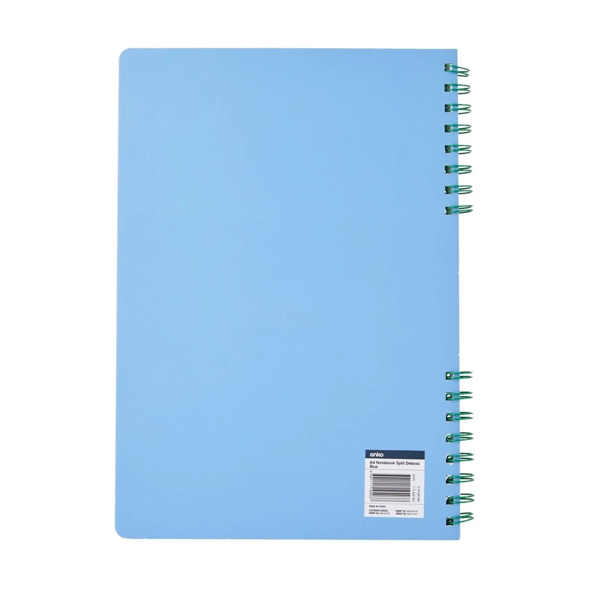 4 A4 Notebook Split Deboss - Blue, 4 of 4