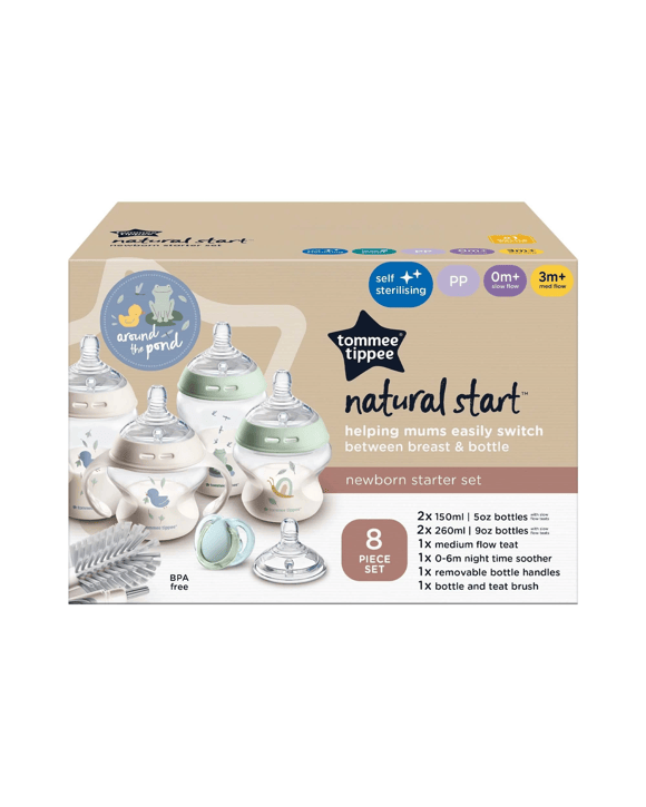 8 Piece Tommee Tippee Natural Start Newborn Starter Set