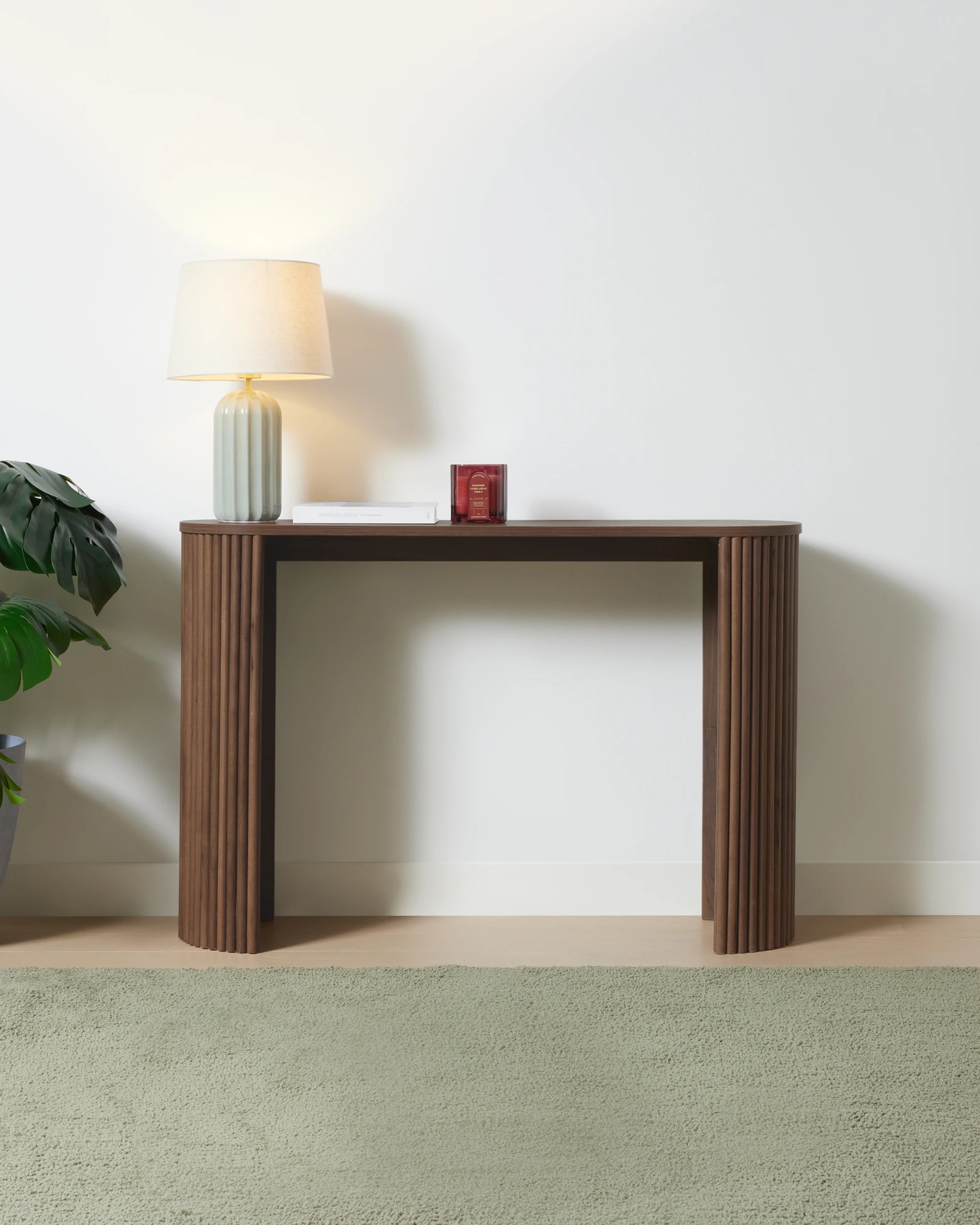 1 Ryan Ribbed Console Table, 1 of 7