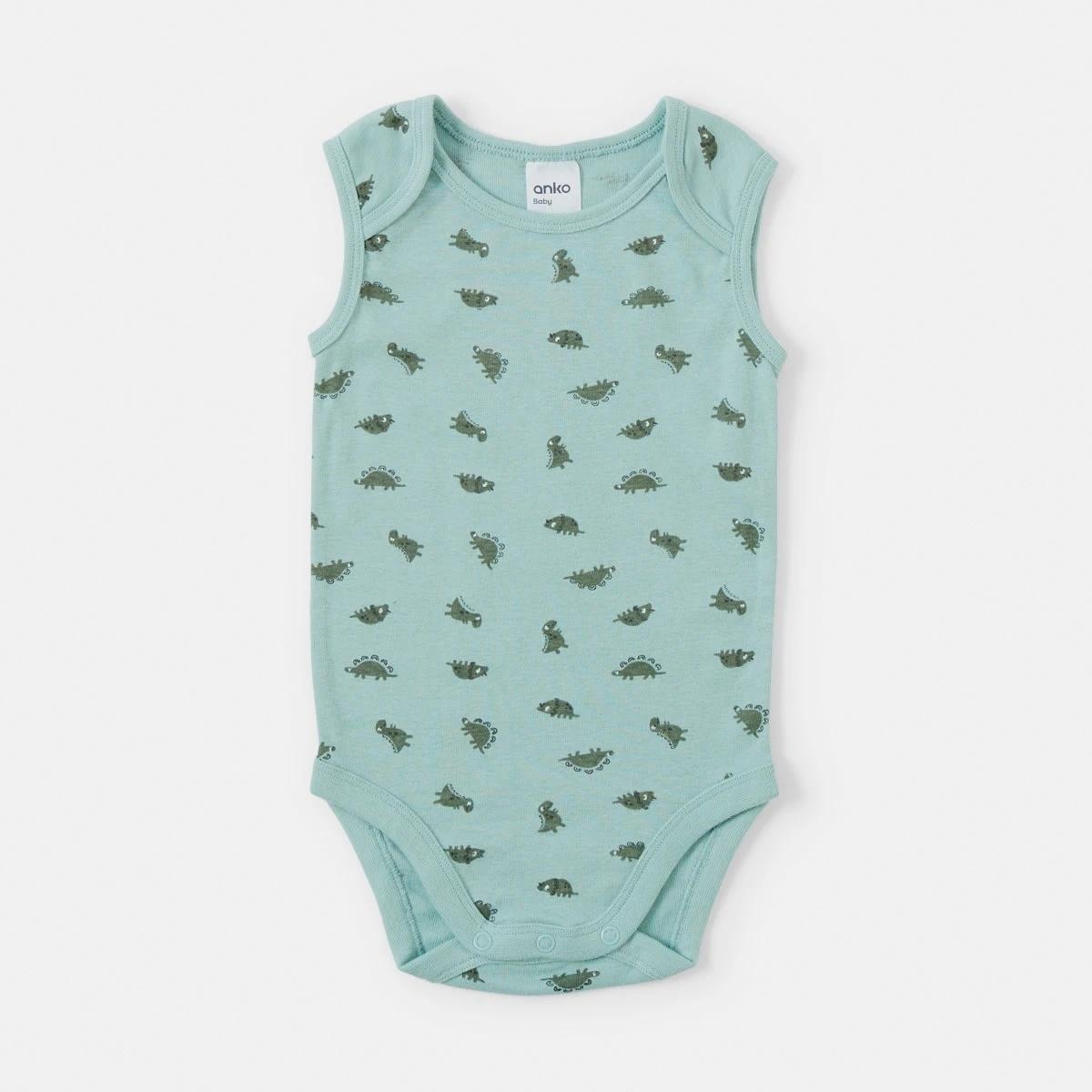 6 5 Pack Sleeveless Bodysuits Dino, 6 of 10