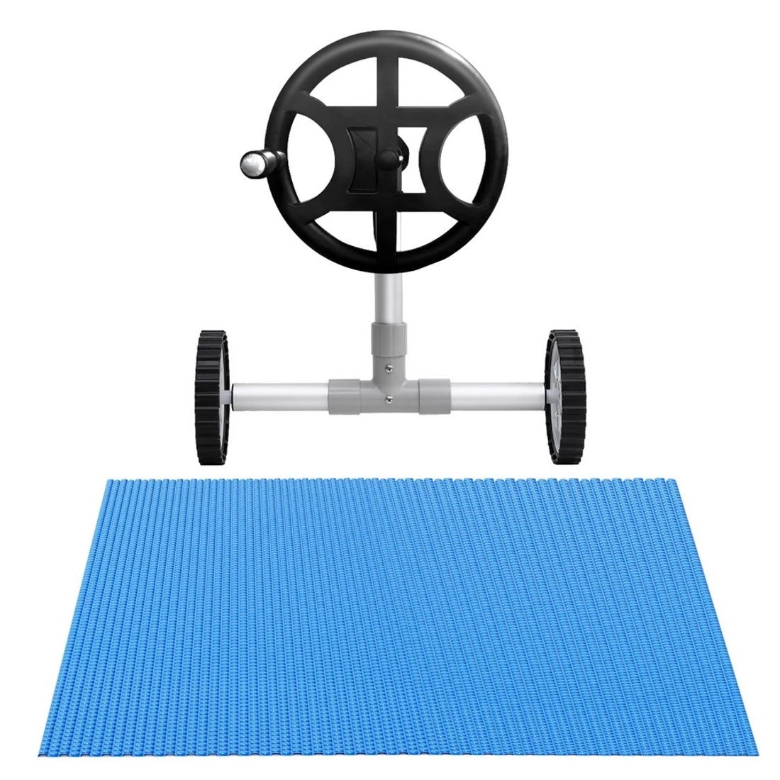 3 Aquabuddy Pool Cover 600 Micron 7x4m w/ Roller 4m Swimming Pools Solar Blanket - Multi, 3 of 4