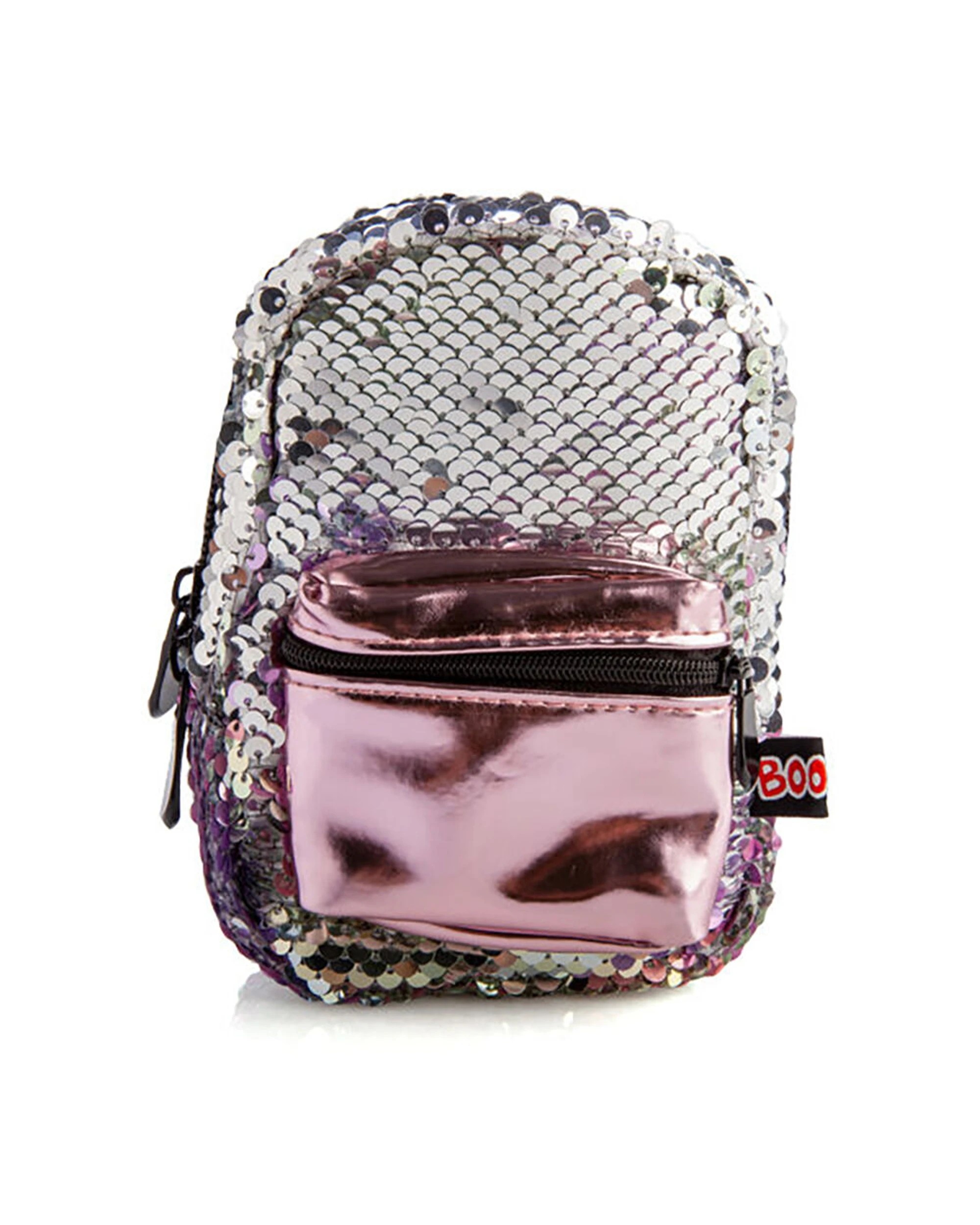 2 MDI BooBoo Kid's Backpack Mini's Sequin Mini Bag 11x13cm 3y+ - Pink, 2 of 5