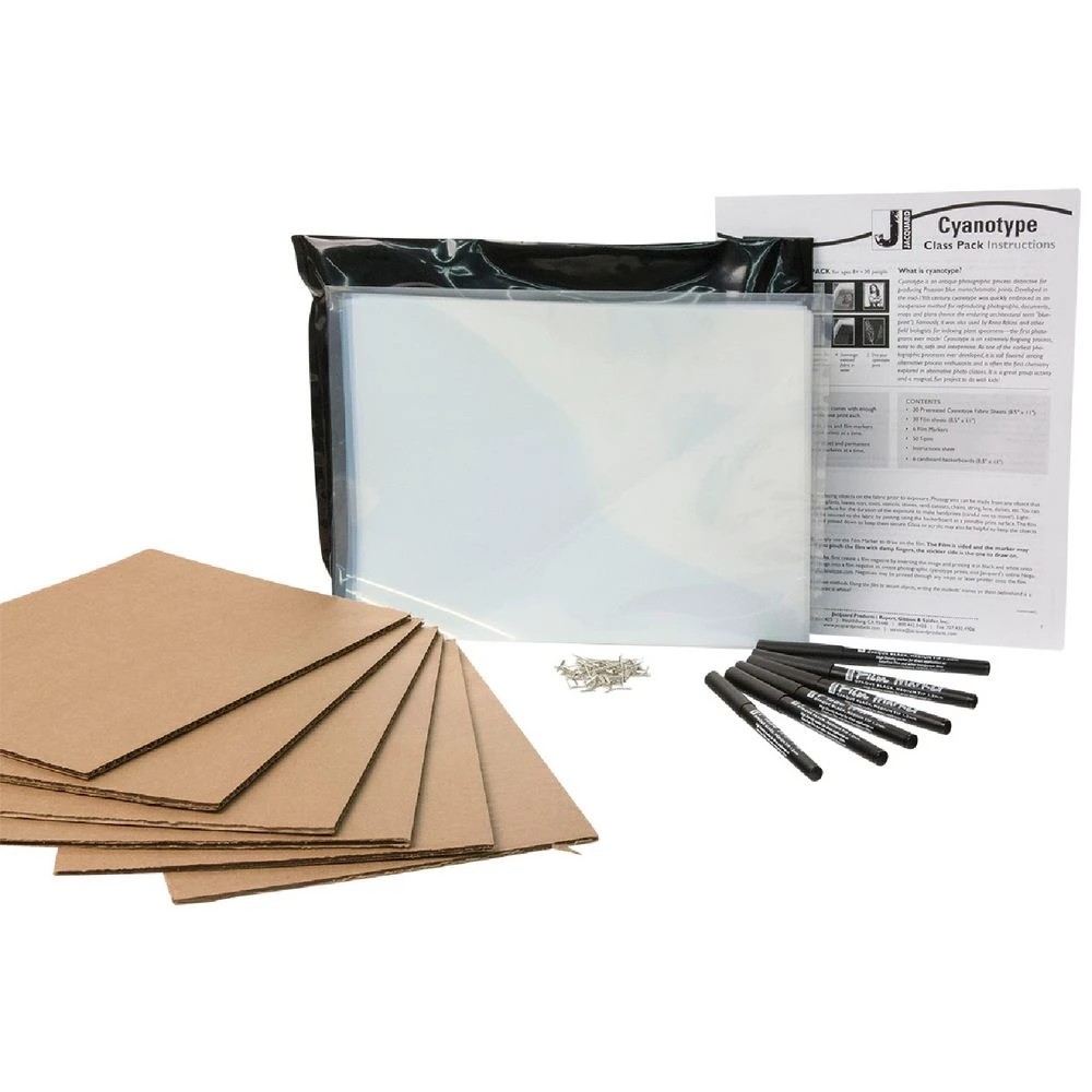 1 Cyanotype Sun Printing Fabric Sheets Class Pack, 1 of 3