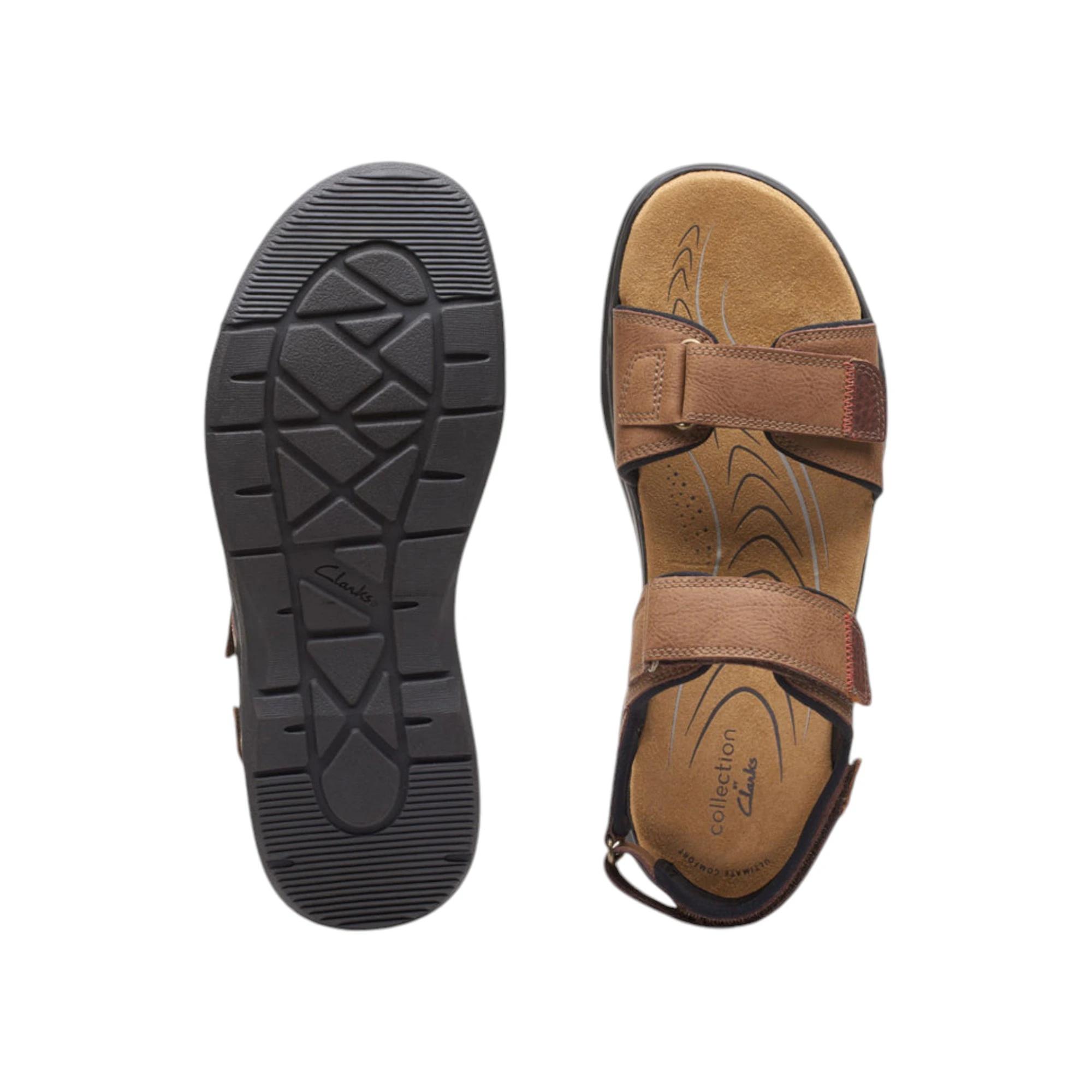 7 Clarks Mens Hapsford Creek Shoes Leather Sandals TAN, 7 of 7