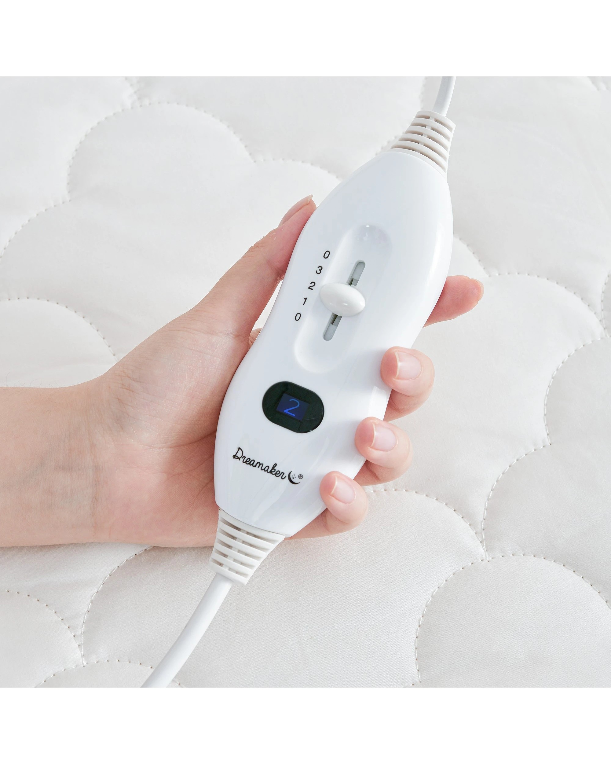 5 Dreamaker 100% Cotton Quilted Electric Blanket - Single Bed - White, 5 of 8