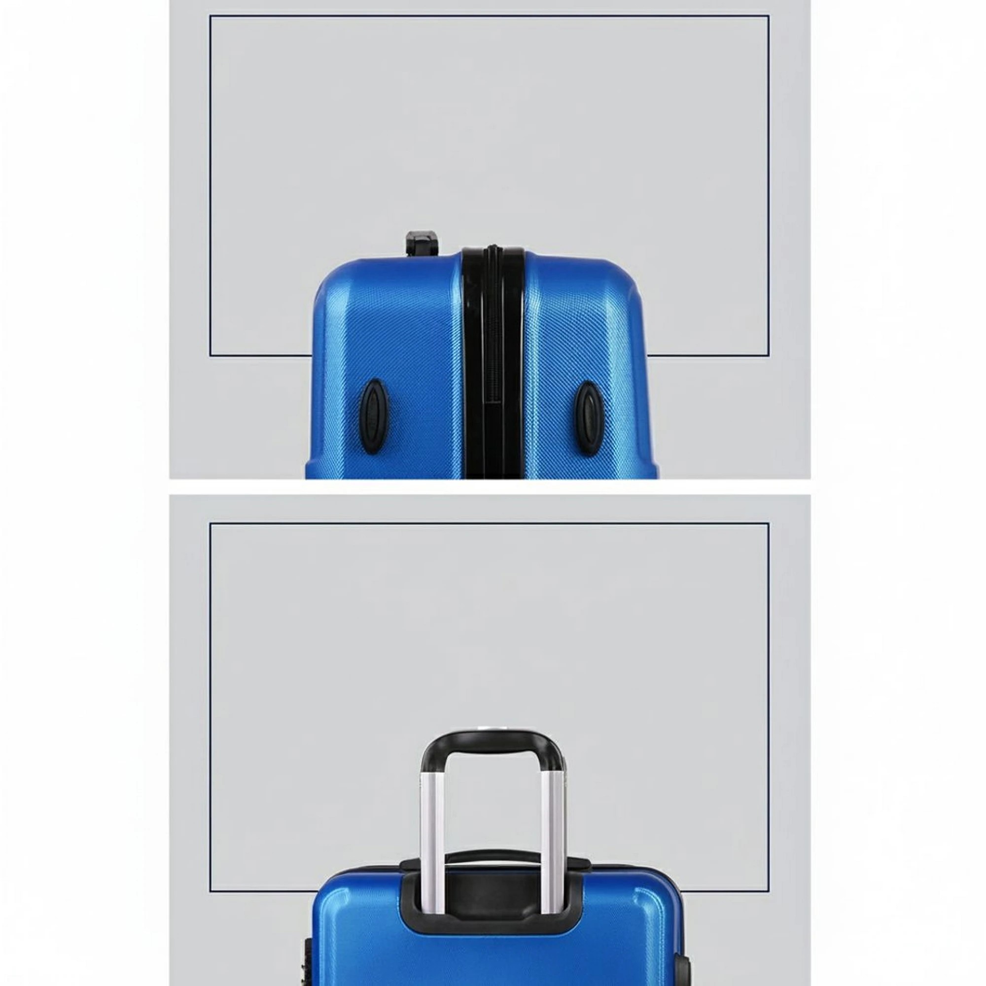 5 Wanderlite 3pc Luggage Trolley Set Suitcase Travel TSA Carry On Hard Case Lightweight - Blue, 5 of 8