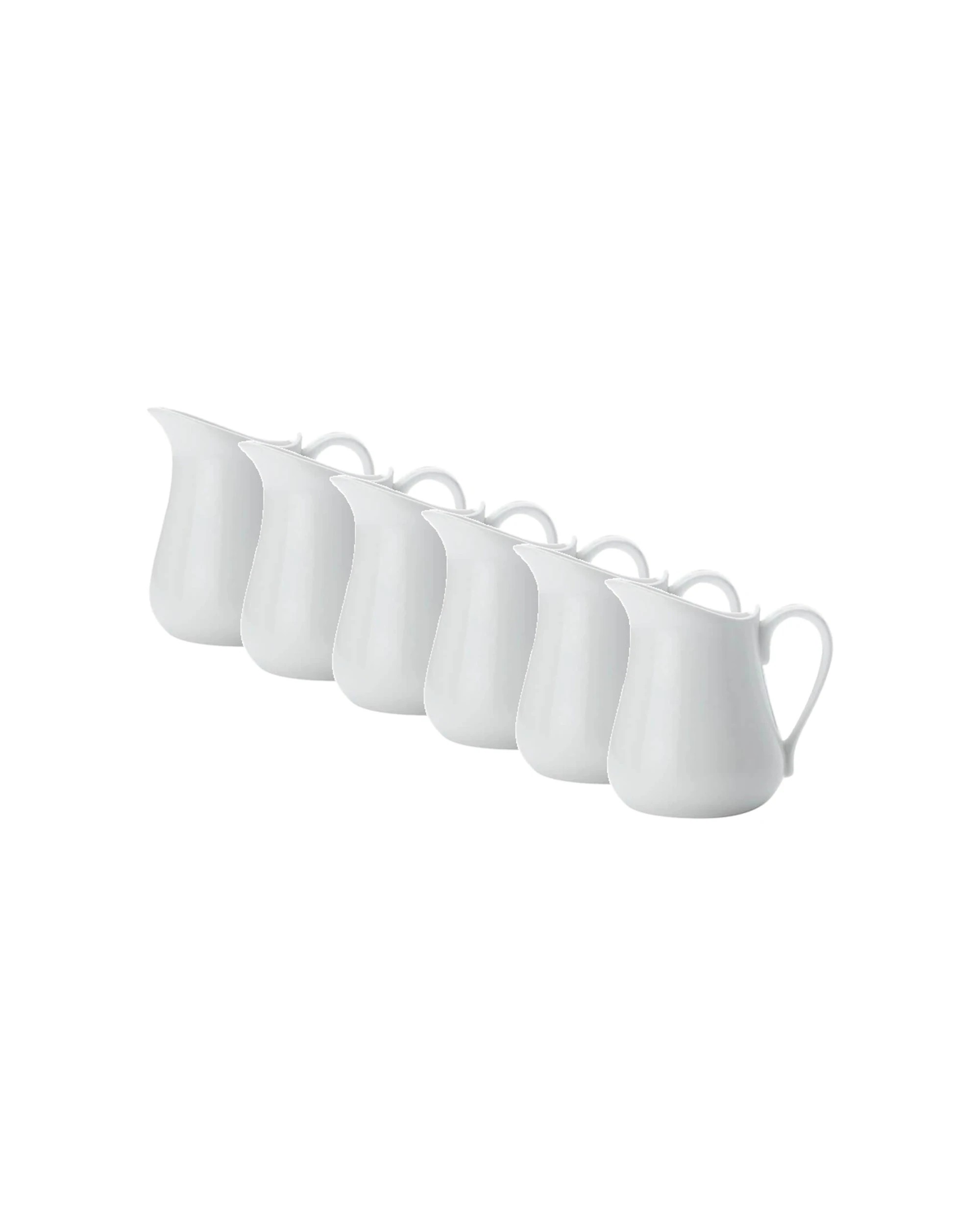1 Maxwell & Williams 6x1pc Milk Jug Porcelain 110ml - White, 1 of 2