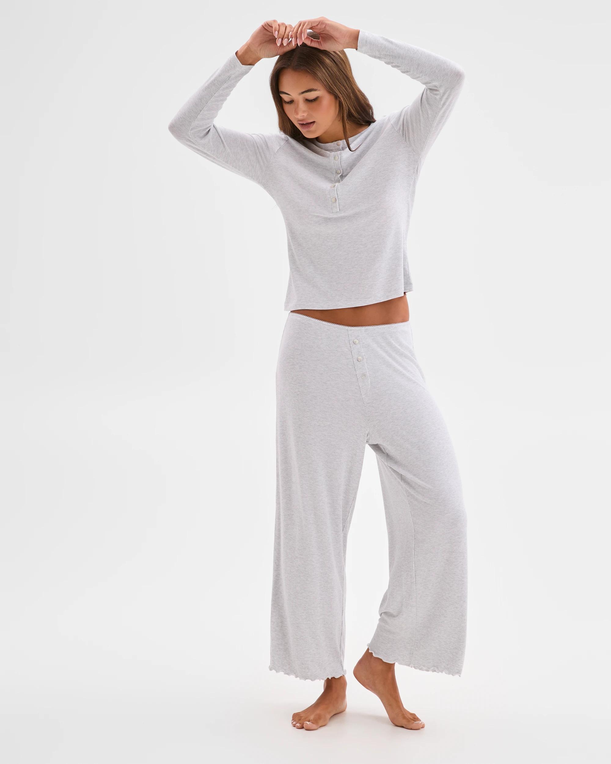 2 Lily Loves Modal Rib Sleep Pants GREY, 2 of 6