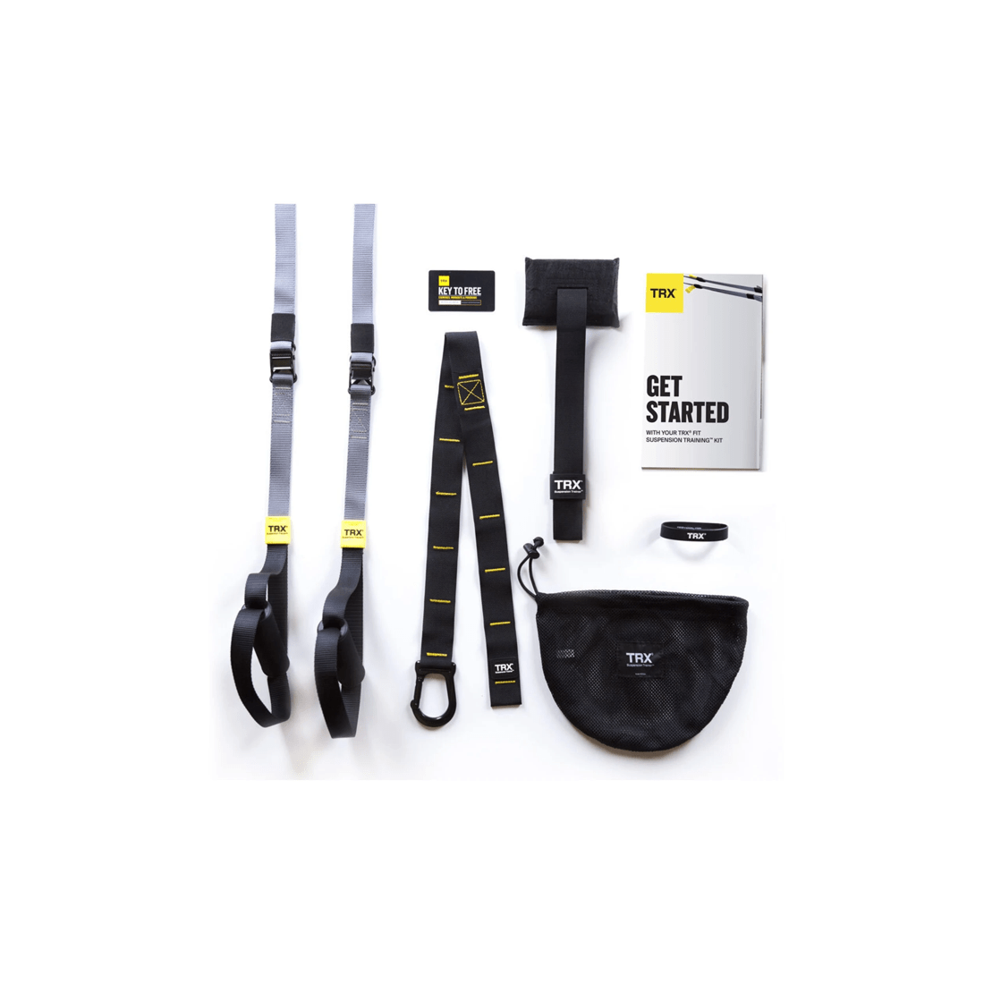1 TRX Fit Suspension Trainer Kit With Door Anchor Straps Mesh Bag Poster - Multi, 1 of 5