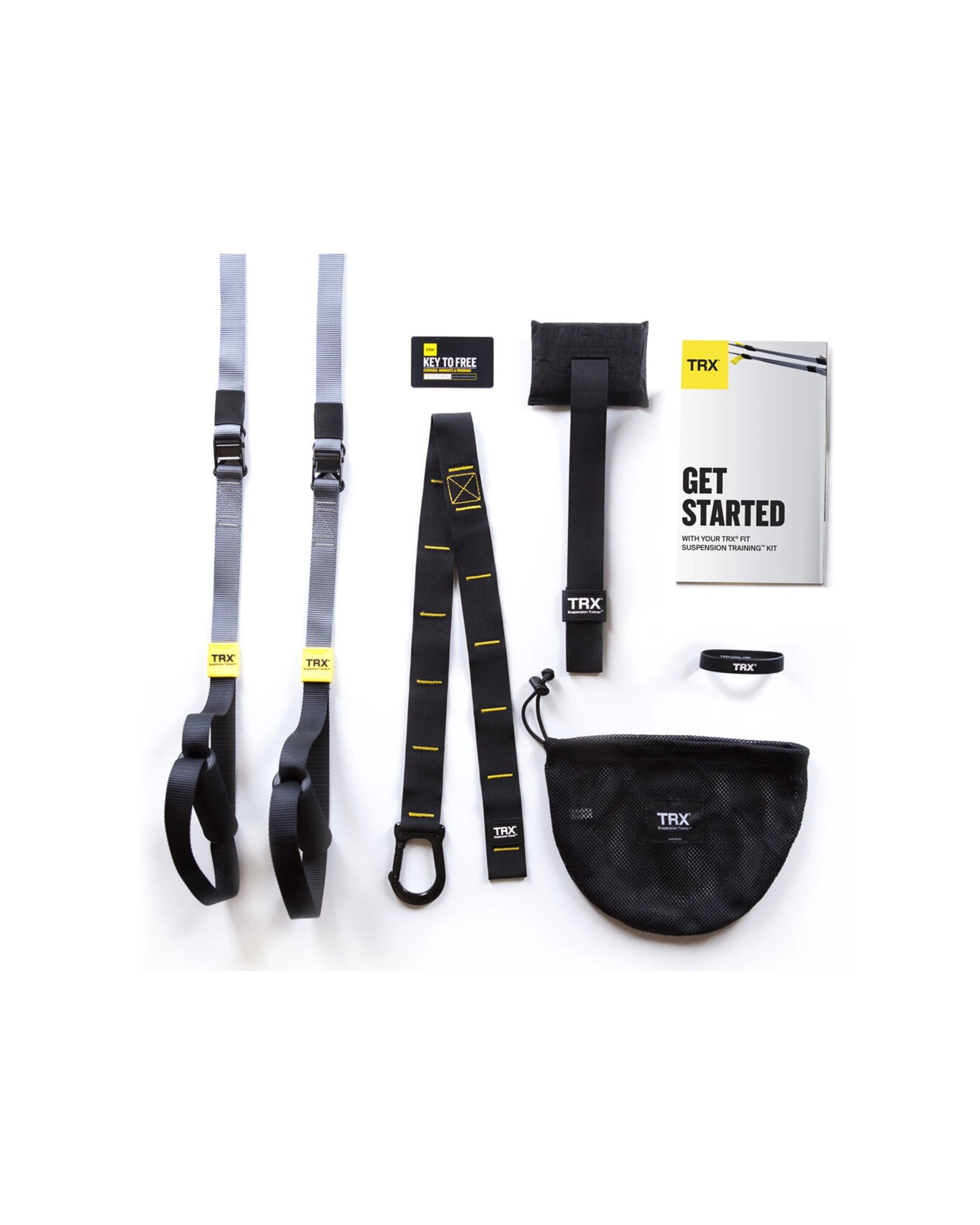 1 TRX Fit Suspension Trainer Kit With Door Anchor Straps Mesh Bag Poster - Multi, 1 of 5