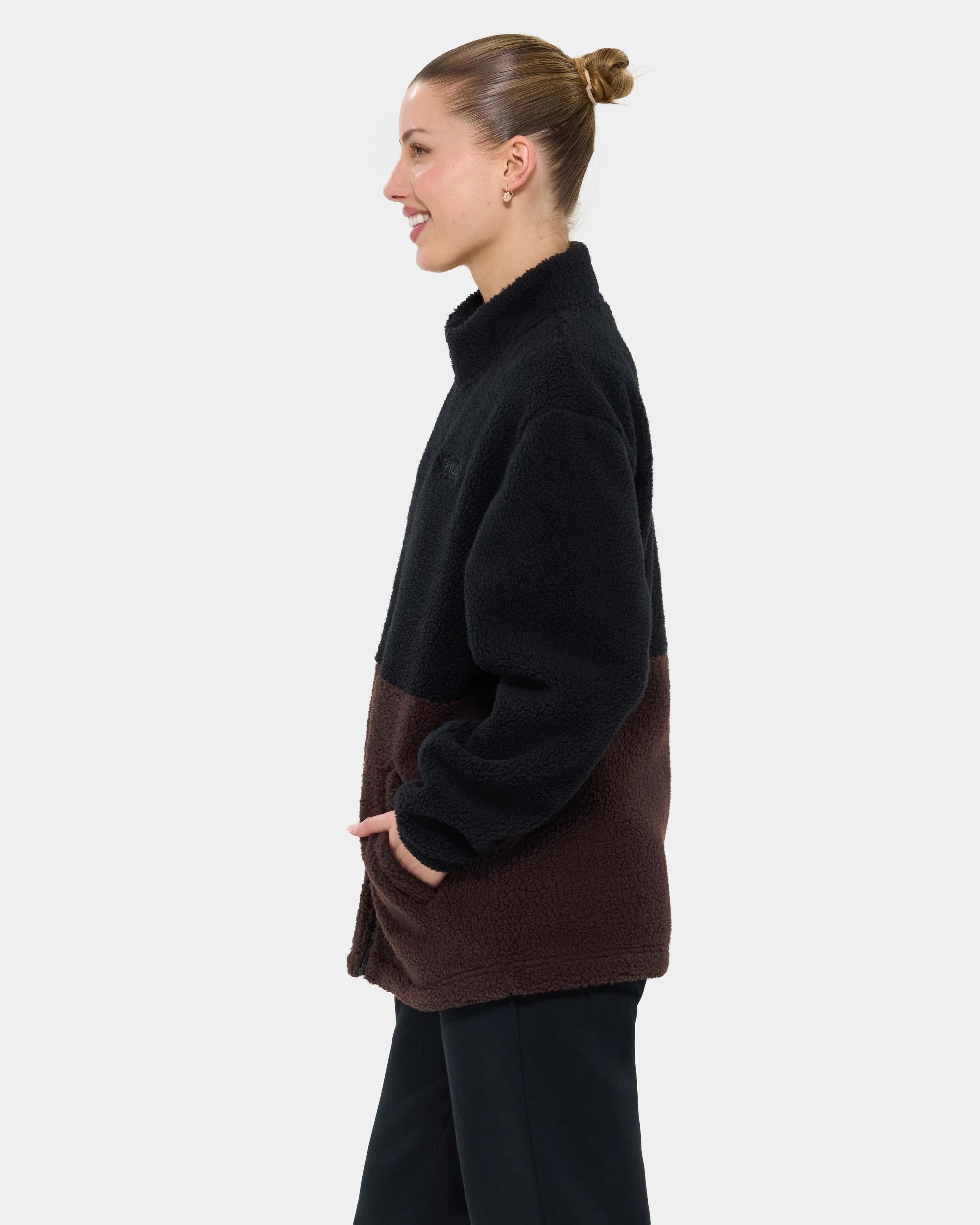 3 Fila Victoria Teddy Jacket BLACK, 3 of 7