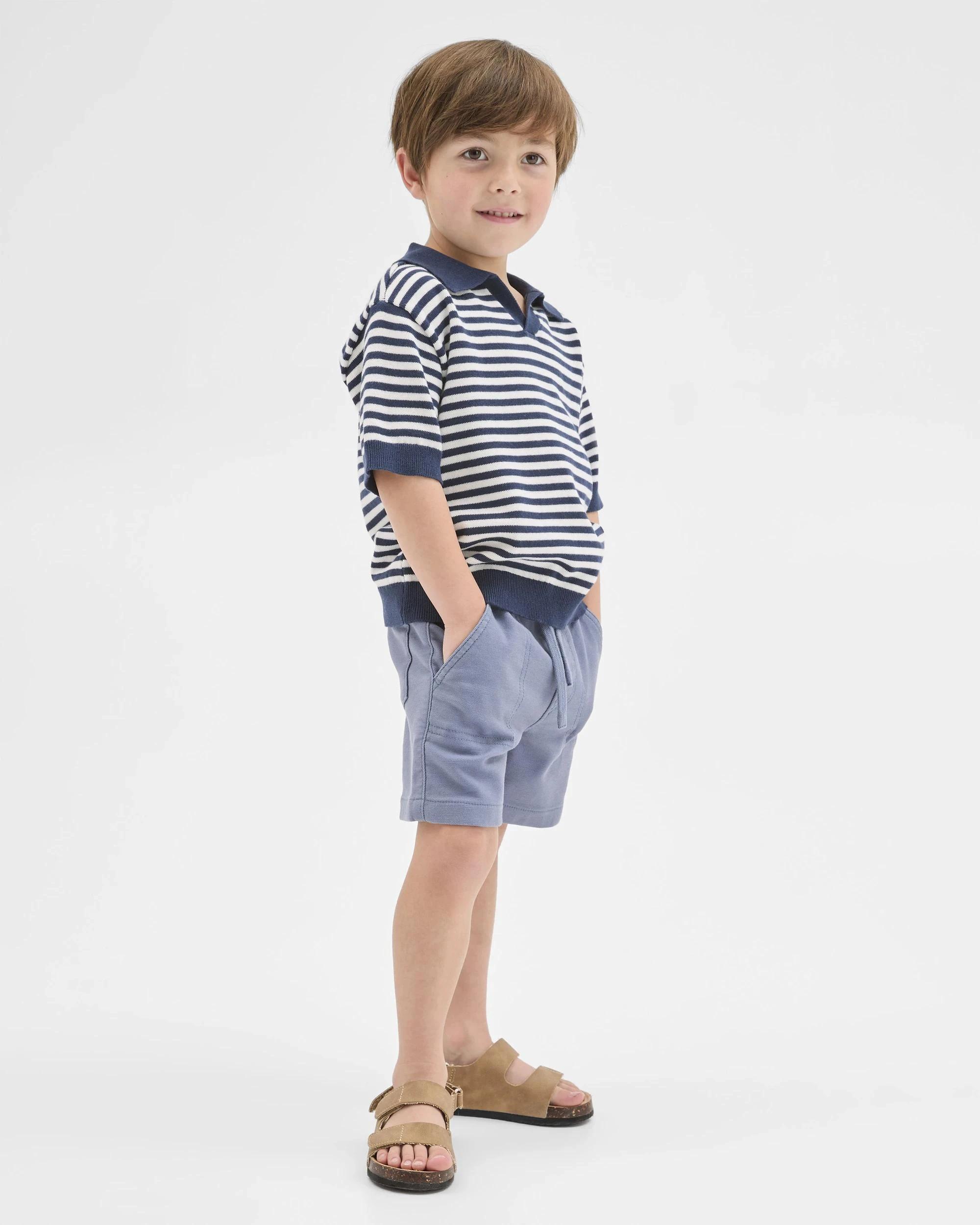 2 Target Kids Australian Cotton Short Sleeve Knit Polo Top VINTAGE INDIGO, 2 of 7