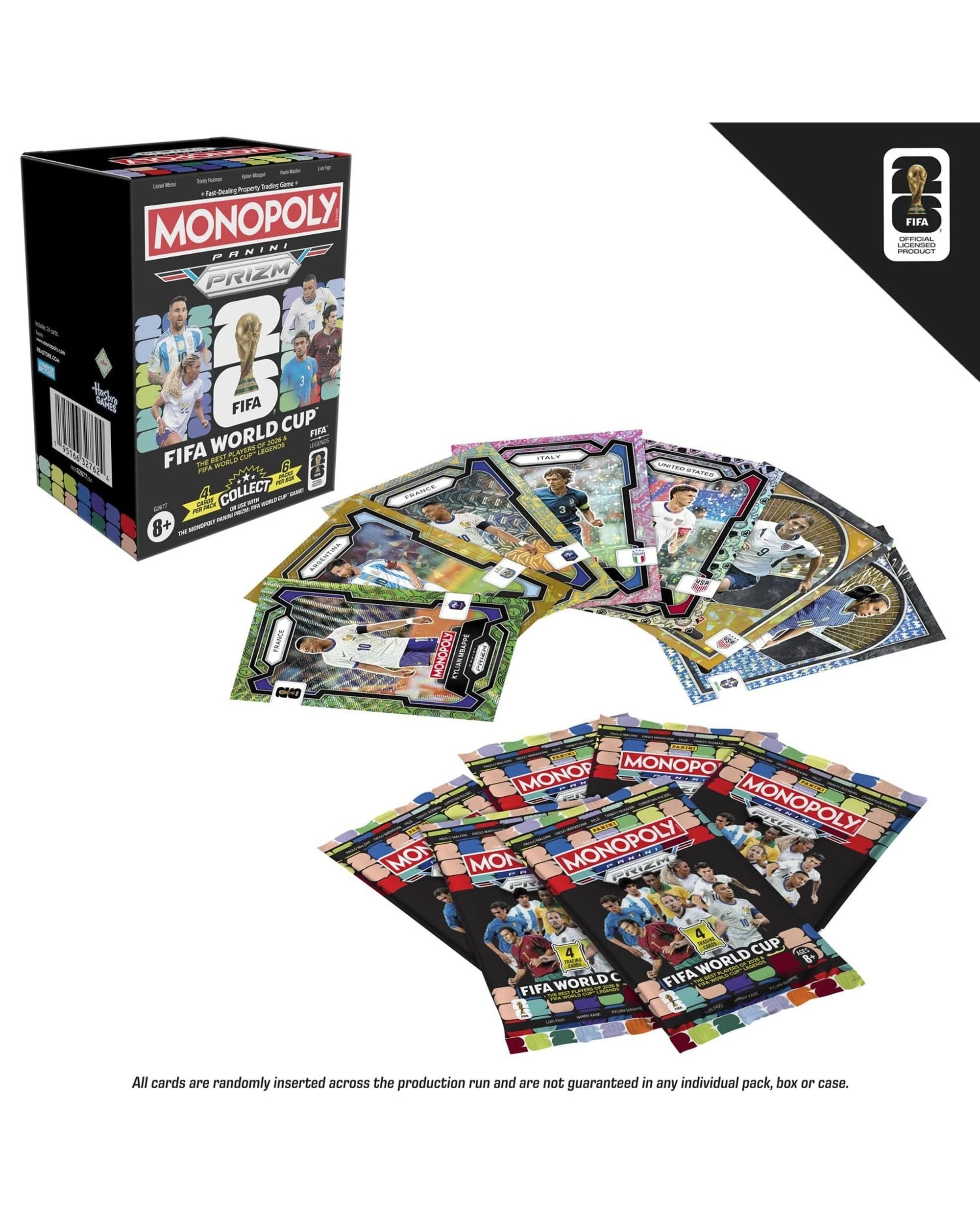 3 Monopoly Panini Prizm: FIFA World Cup Trading Cards Booster Blaster Box, 3 of 10