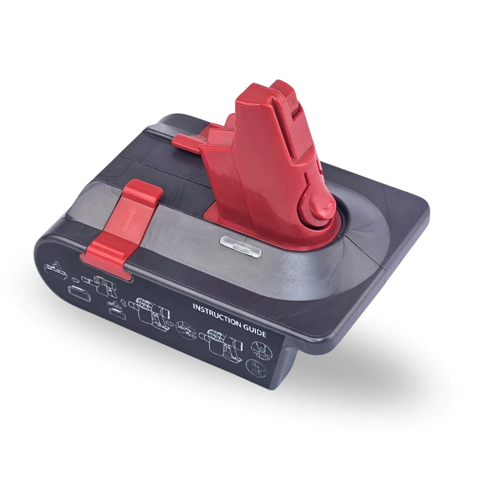 2 Hygieia Battery Converter for Milwaukee M18 To Dyson - Red, 2 of 3