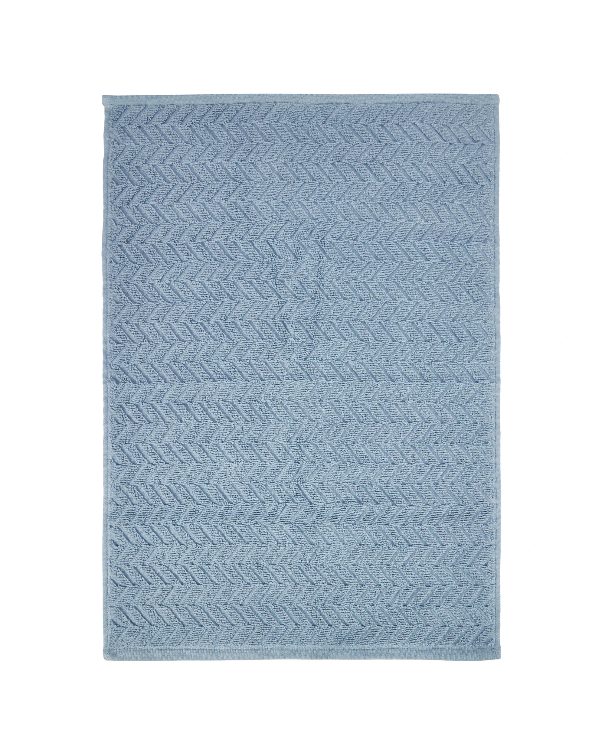 3 Chevron Cotton Hand Towel - Blue, 3 of 5