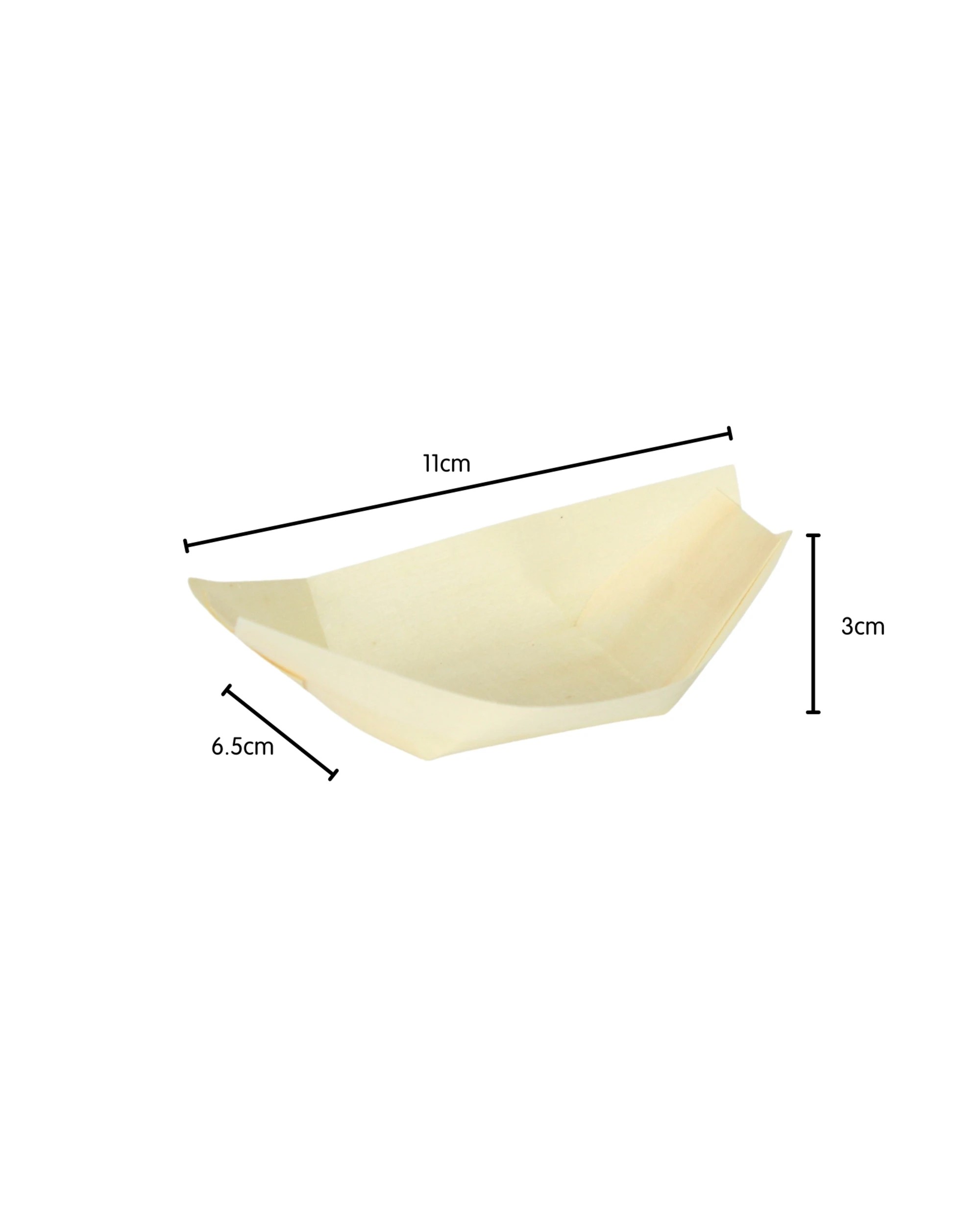2 Durmaz Wooden Boats 11cm x 6.5cm Pack of 12Natural - Natural, 2 of 3