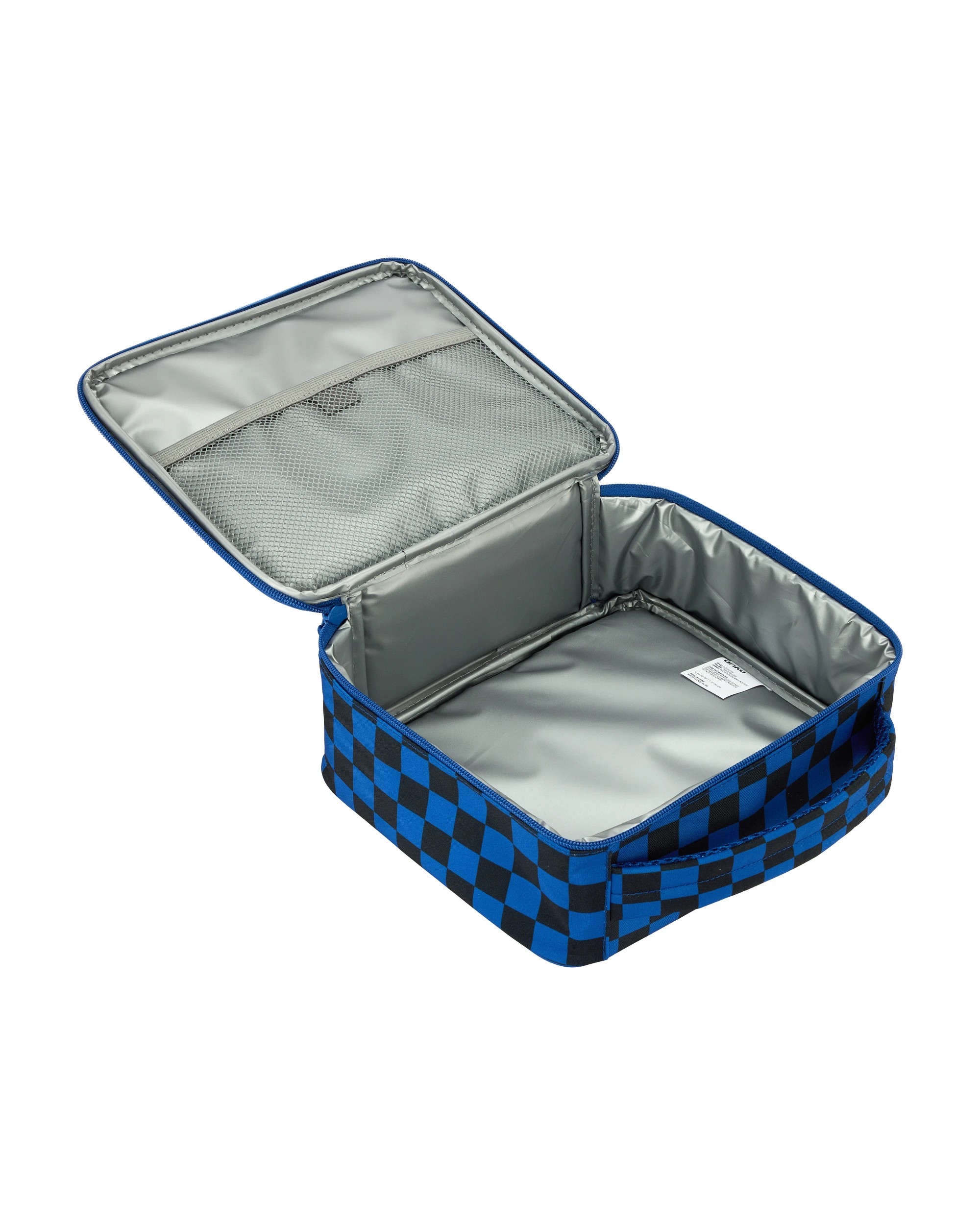2 Square Blue Check Insulated Cold Box, 2 of 3