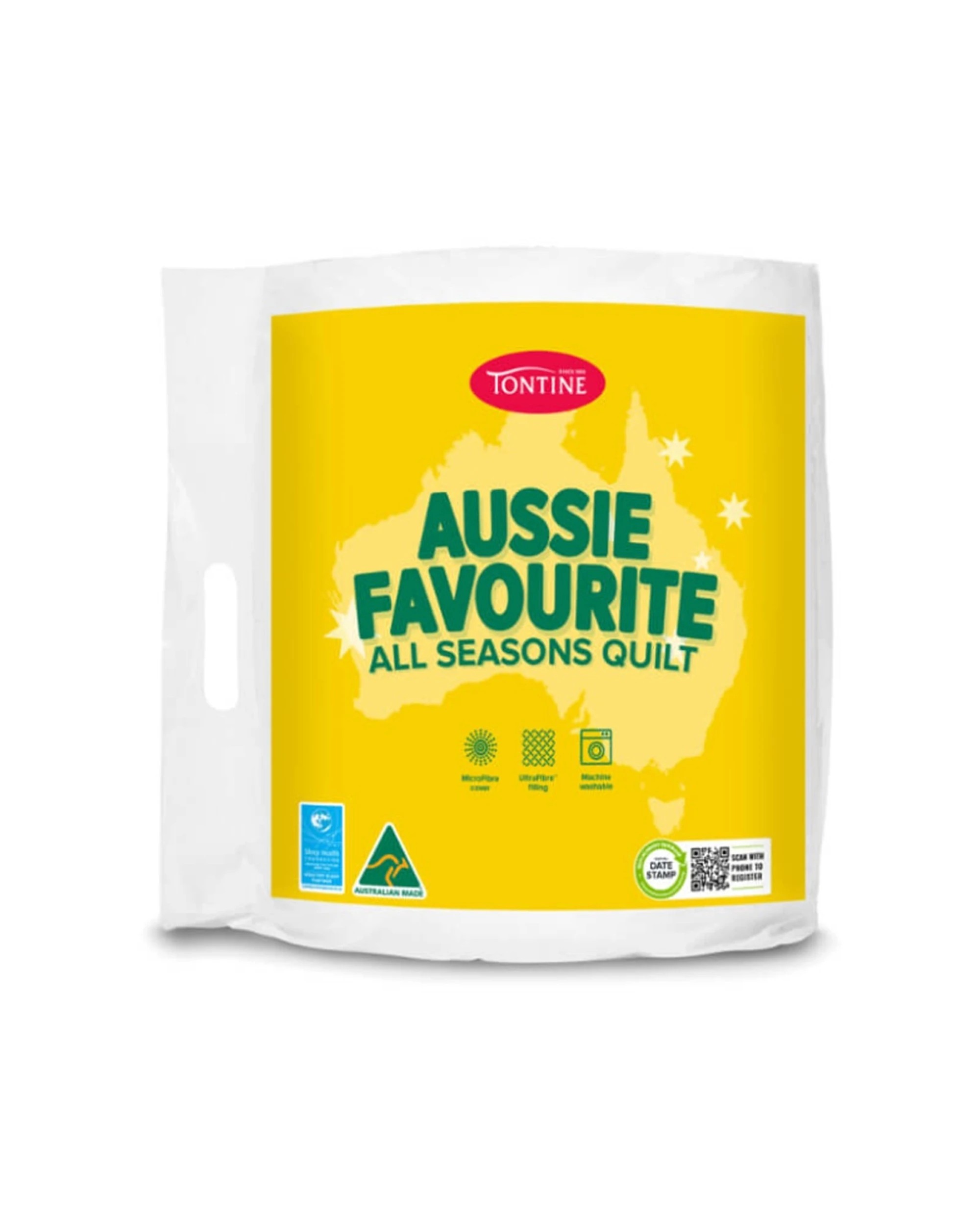 2 Tontine Aussie Favourite All Season Quilt 240 x 210cm - King Bed - White, 2 of 5