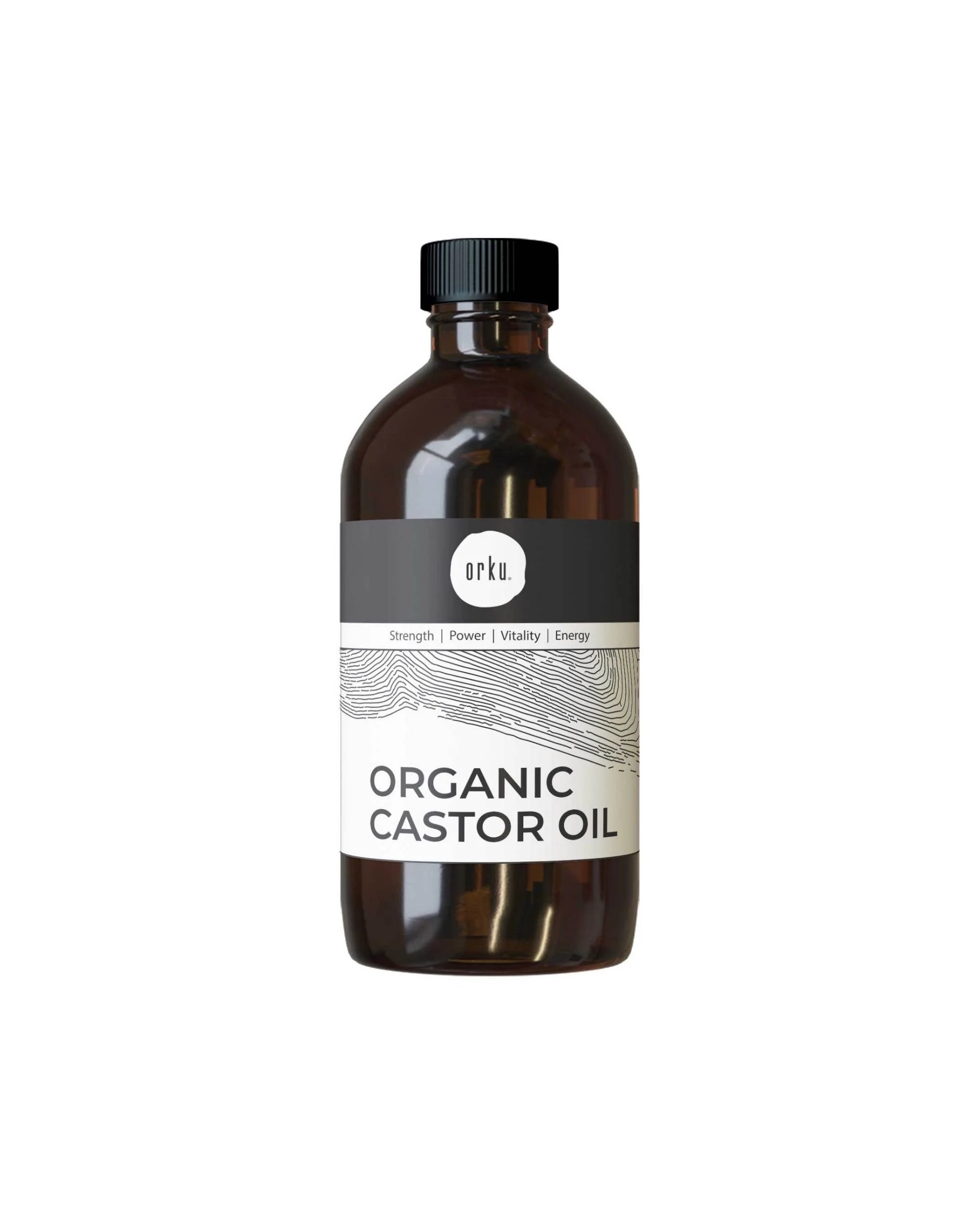 1 Orku 250ml Organic Castor Oil - Hexane Free Cold Pressed, 1 of 3