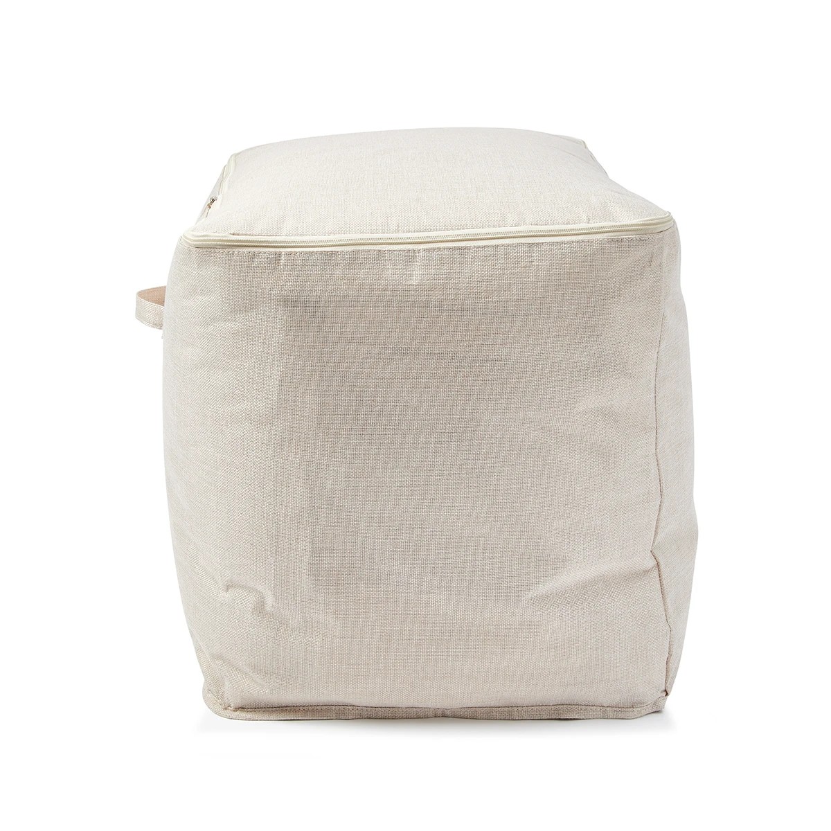 3 Linen Look Storage Bag - Extra Large, Beige, 3 of 8