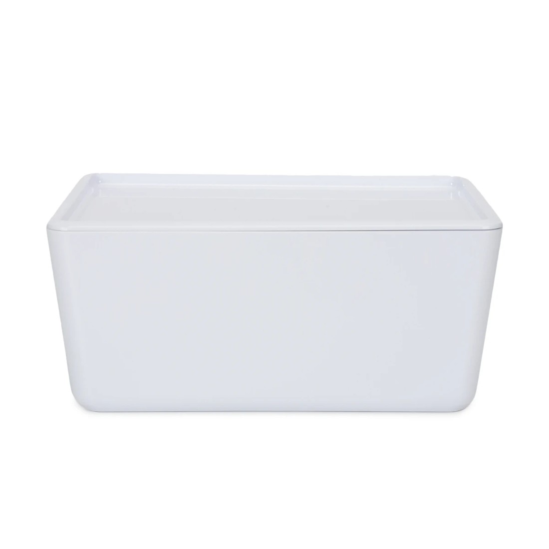 2 11L Smooth and Shiny Plastic Tub - White, 2 of 8