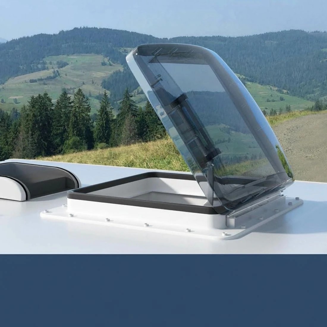 3 Weisshorn Caravan Roof Vent Air Exhaust Hatch RV Motorhome Camper  400x400mm Open Size - Multi, 3 of 5