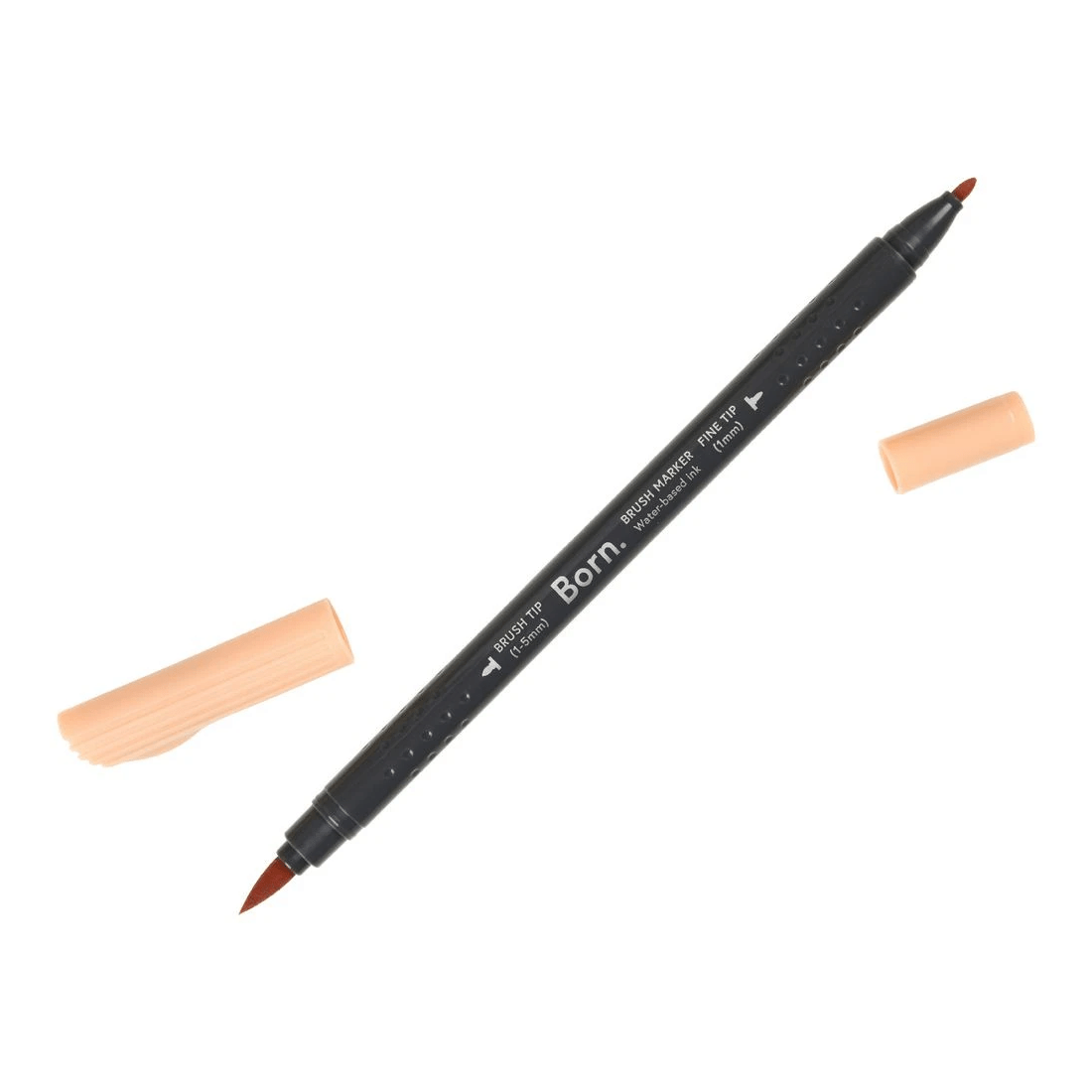 3 Born Water-Based Brush Marker Rose Beige YR117, 3 of 4