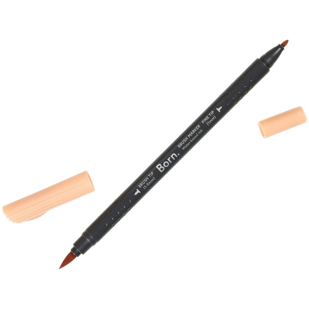 3 Born Water-Based Brush Marker Rose Beige YR117, 3 of 4