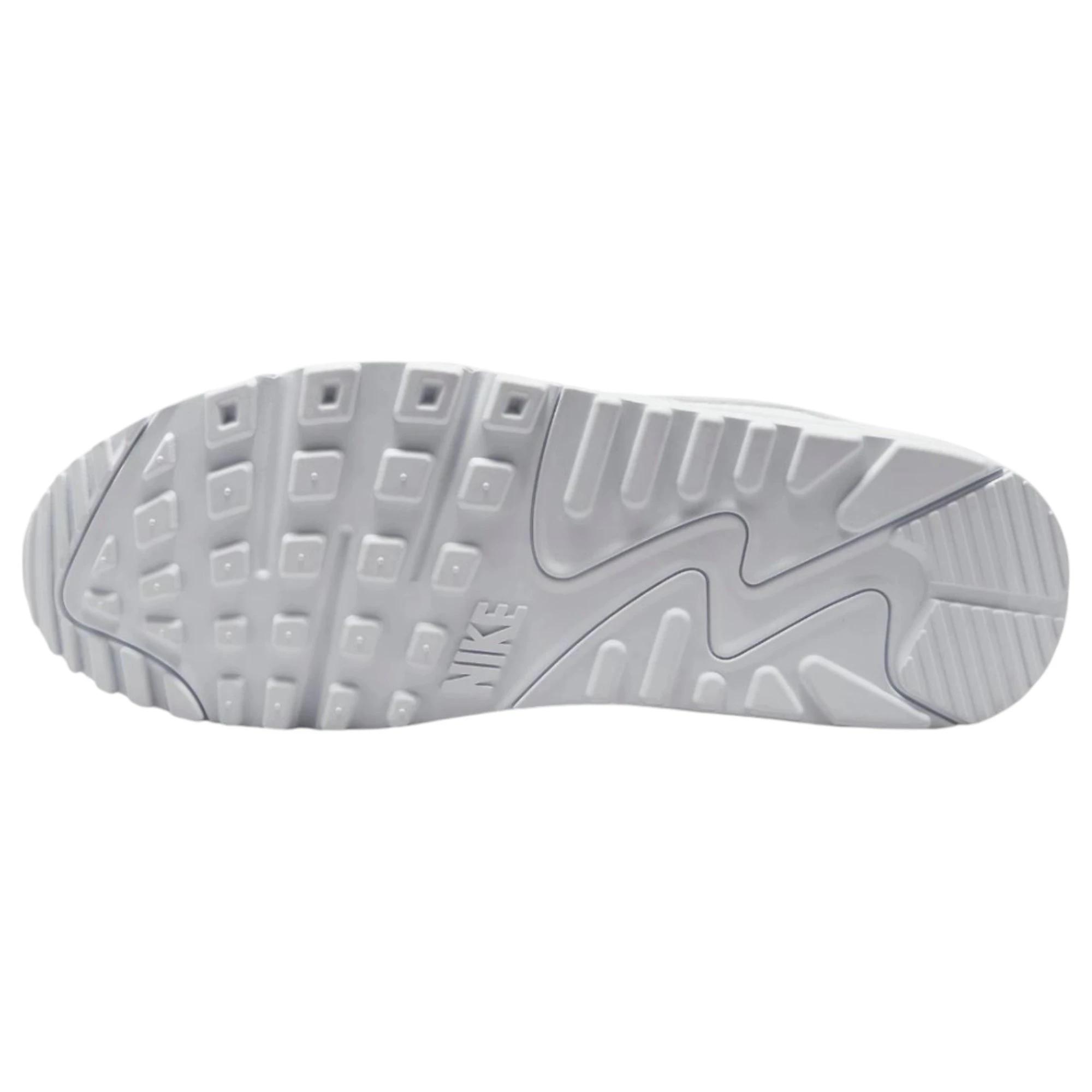 1 Nike Mens Air Max 90 Premium Triple White Athletic Shoes WHITE, 1 of 7