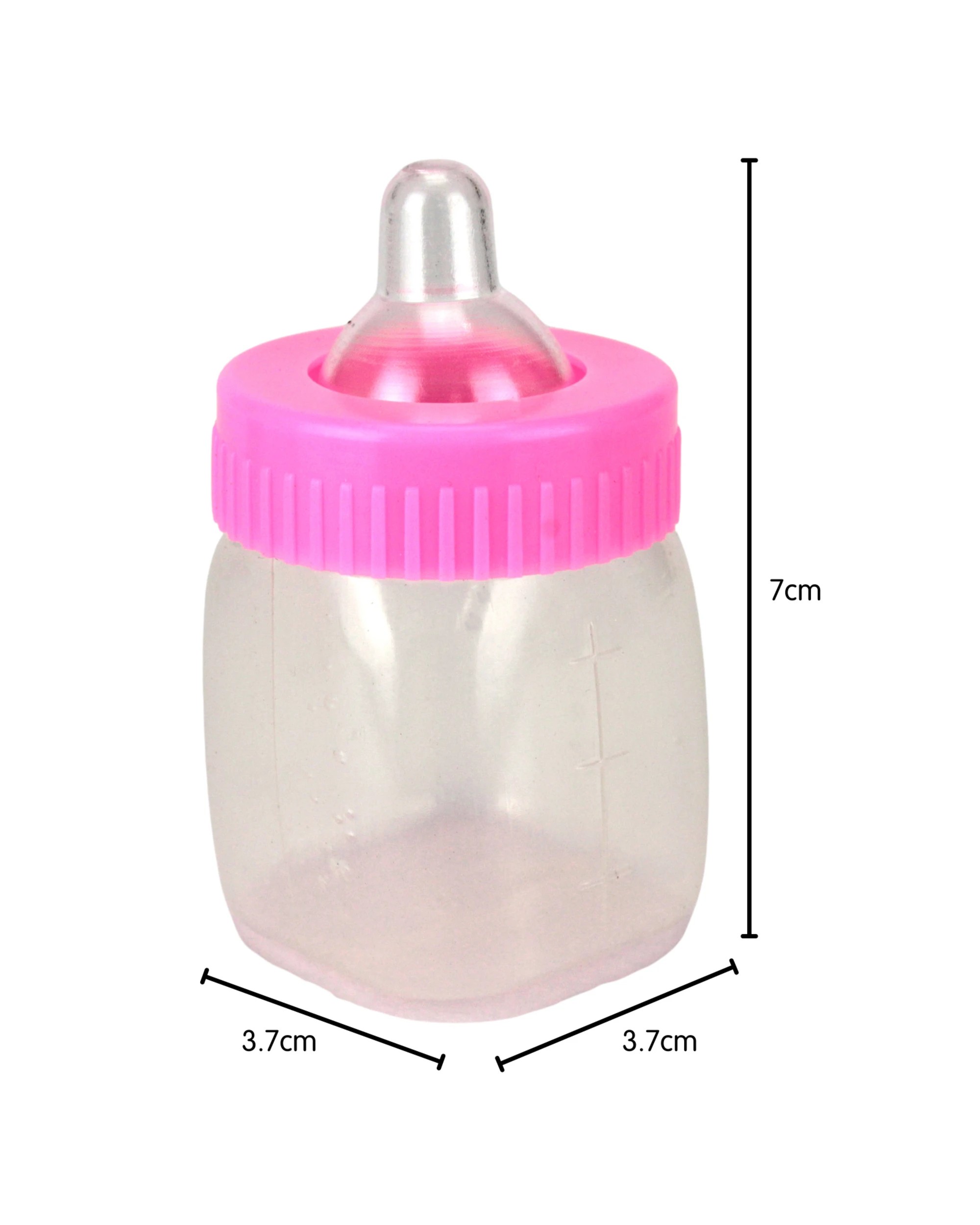 2 Partyrama Pink Mini Fillable Baby Bottles Pack of 12, 2 of 2