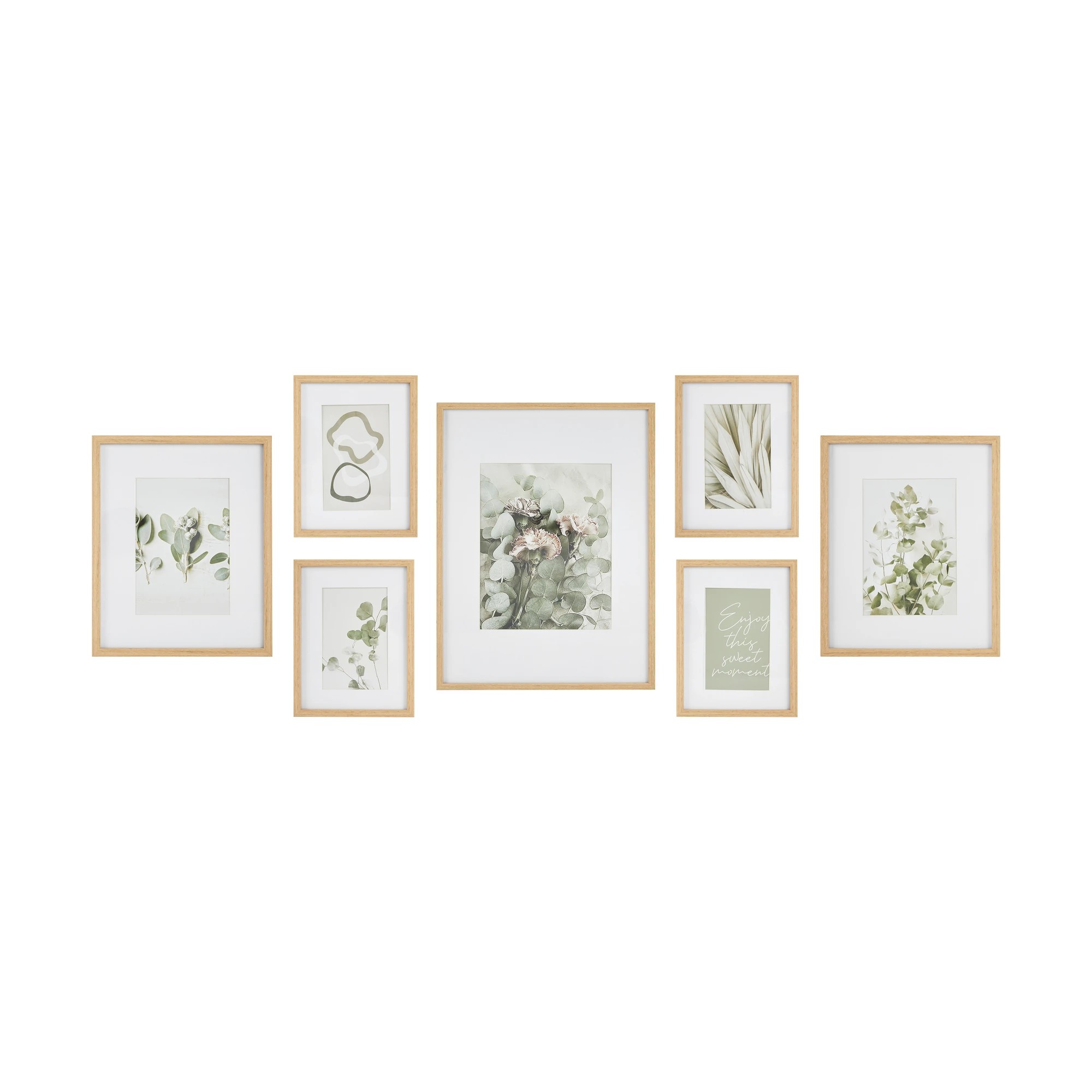 1 7 Piece Gallery Set - Oak, 1 of 6