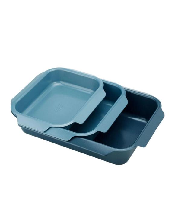 Joseph Joseph Nest Bake NonStick 3 Piece Baking Tray Set  Blue
