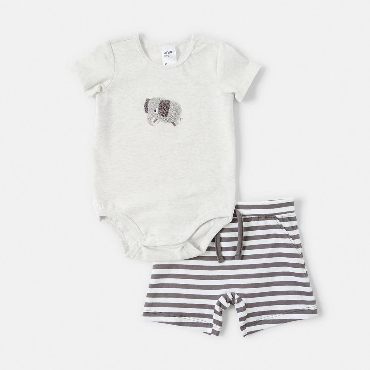 1 Shorts Set Whitem Ele, 1 of 6