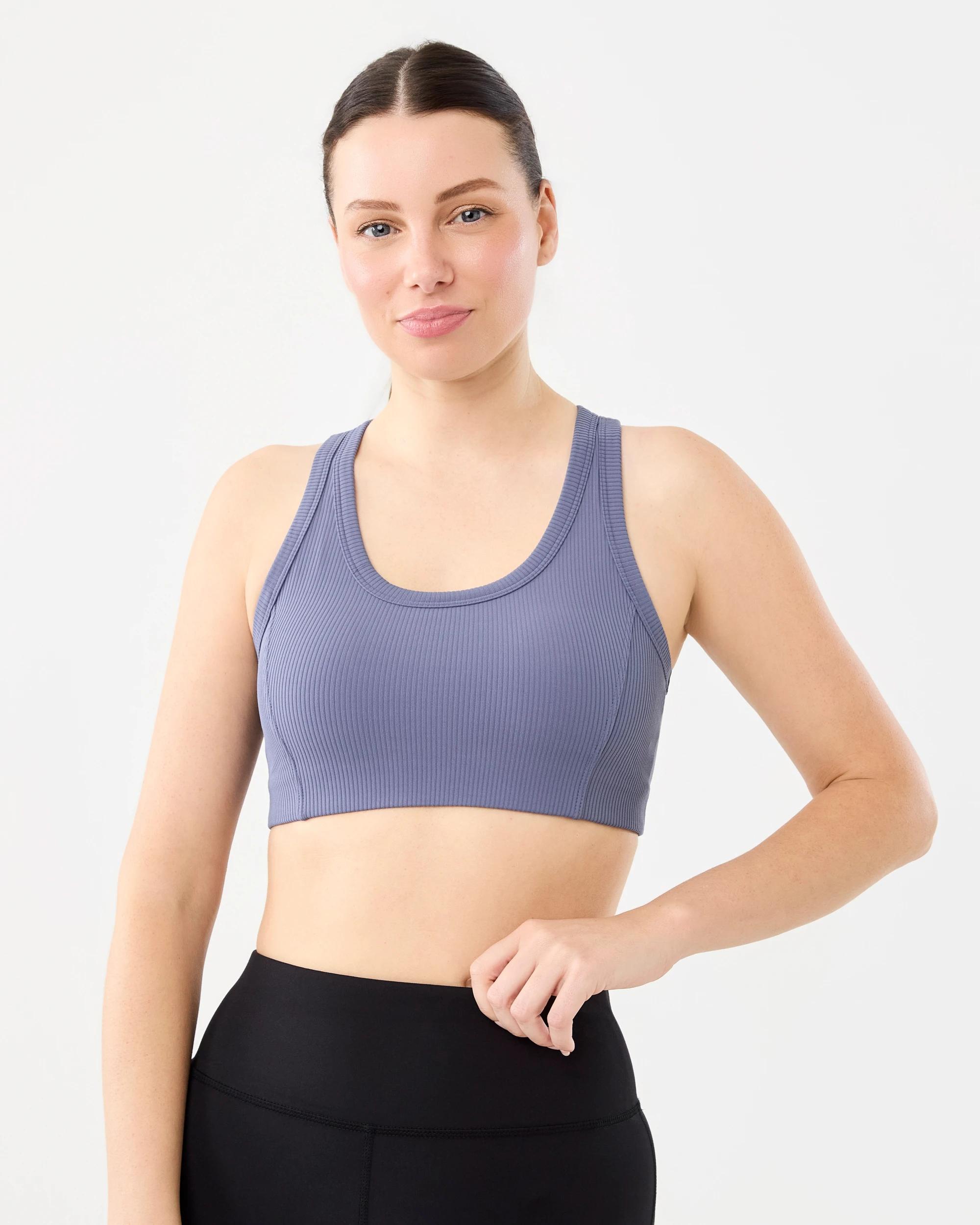 1 Active Womens Ultrasoft Rib Racer Crop Nightfall, 1 of 7