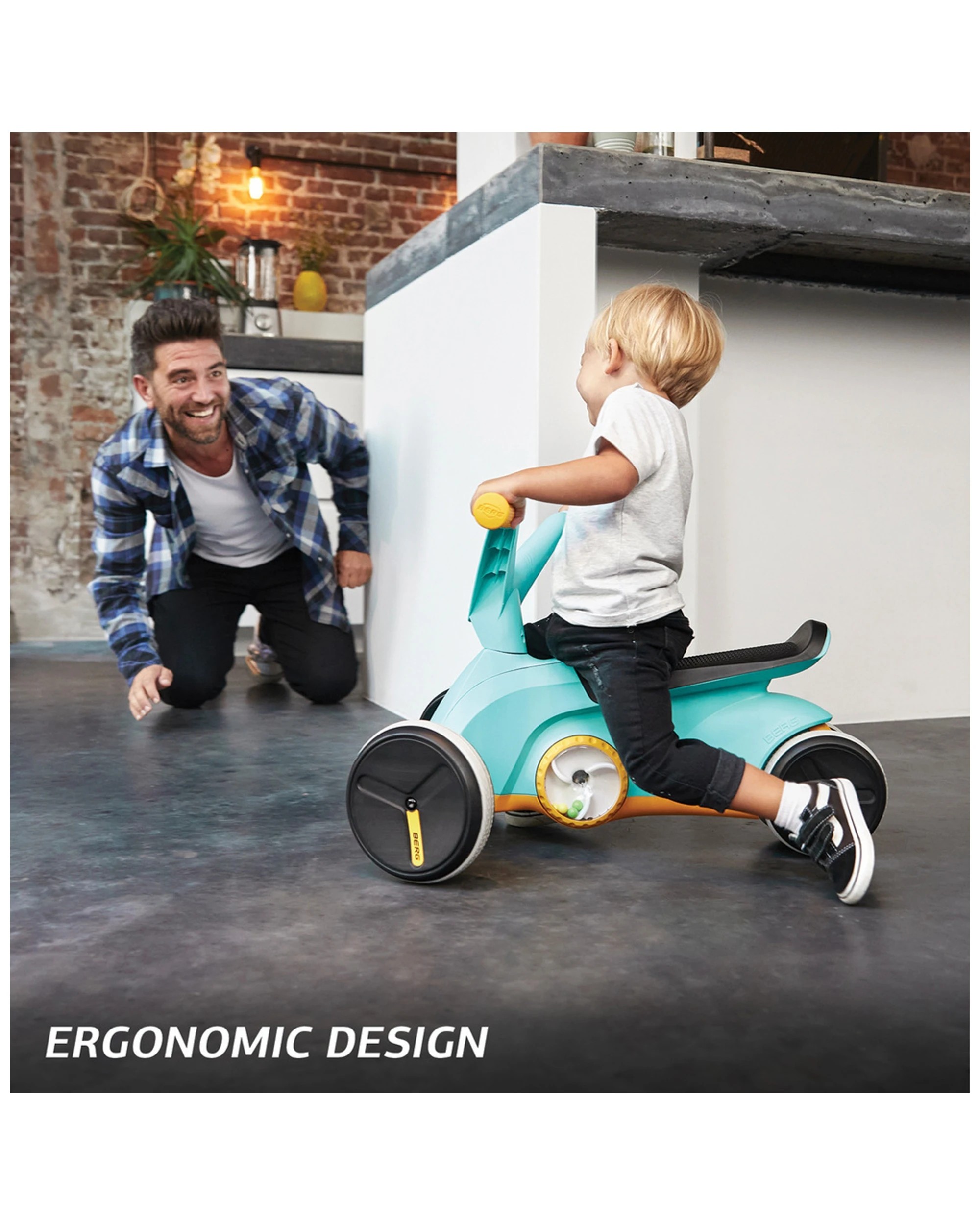 4 BERG Ride On Kart Go Twirl Childrens Steel And Plastic 1 Pack 65 x 45 x 44cm - Blue, 4 of 4