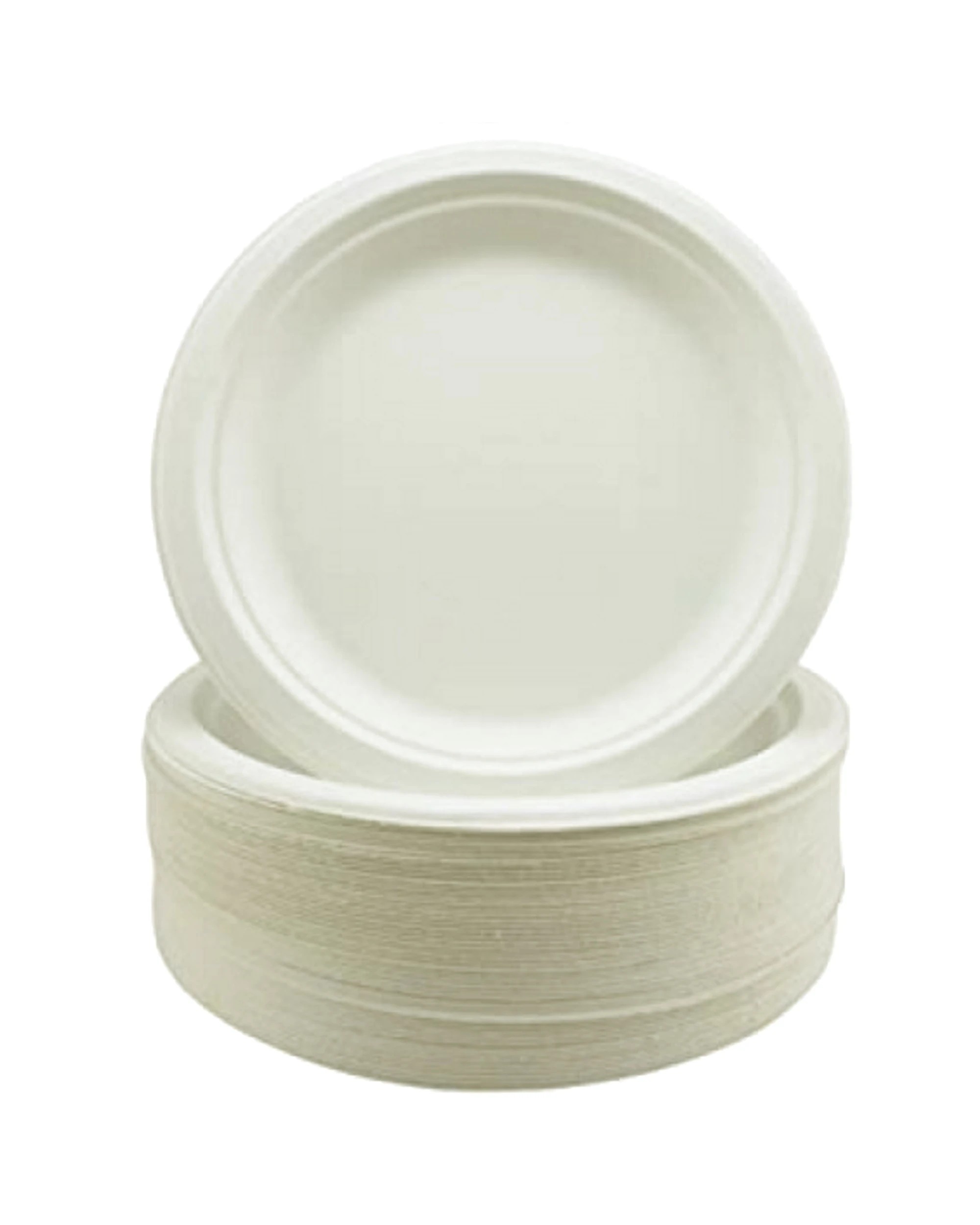 1 Alpen White Sugar Cane Large Plates 23cm Bulk Pack of 50, 1 of 3